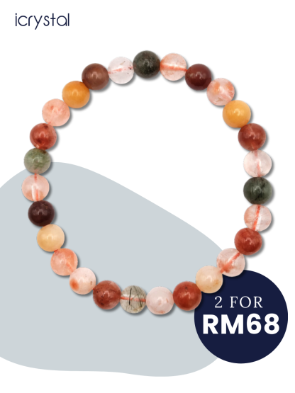 Mixed Rutilated Bracelet