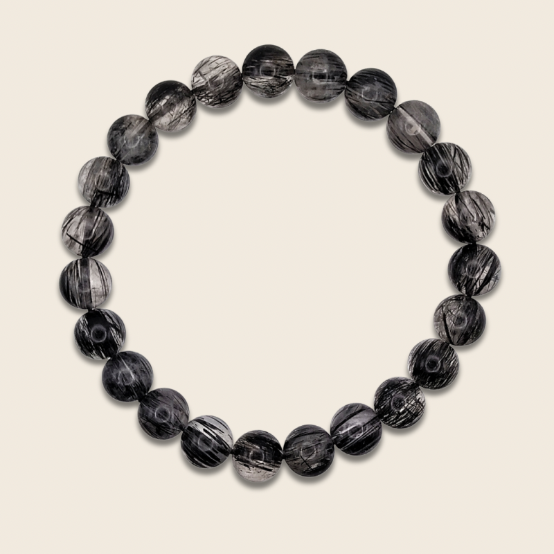 Black Rutilated Bracelet