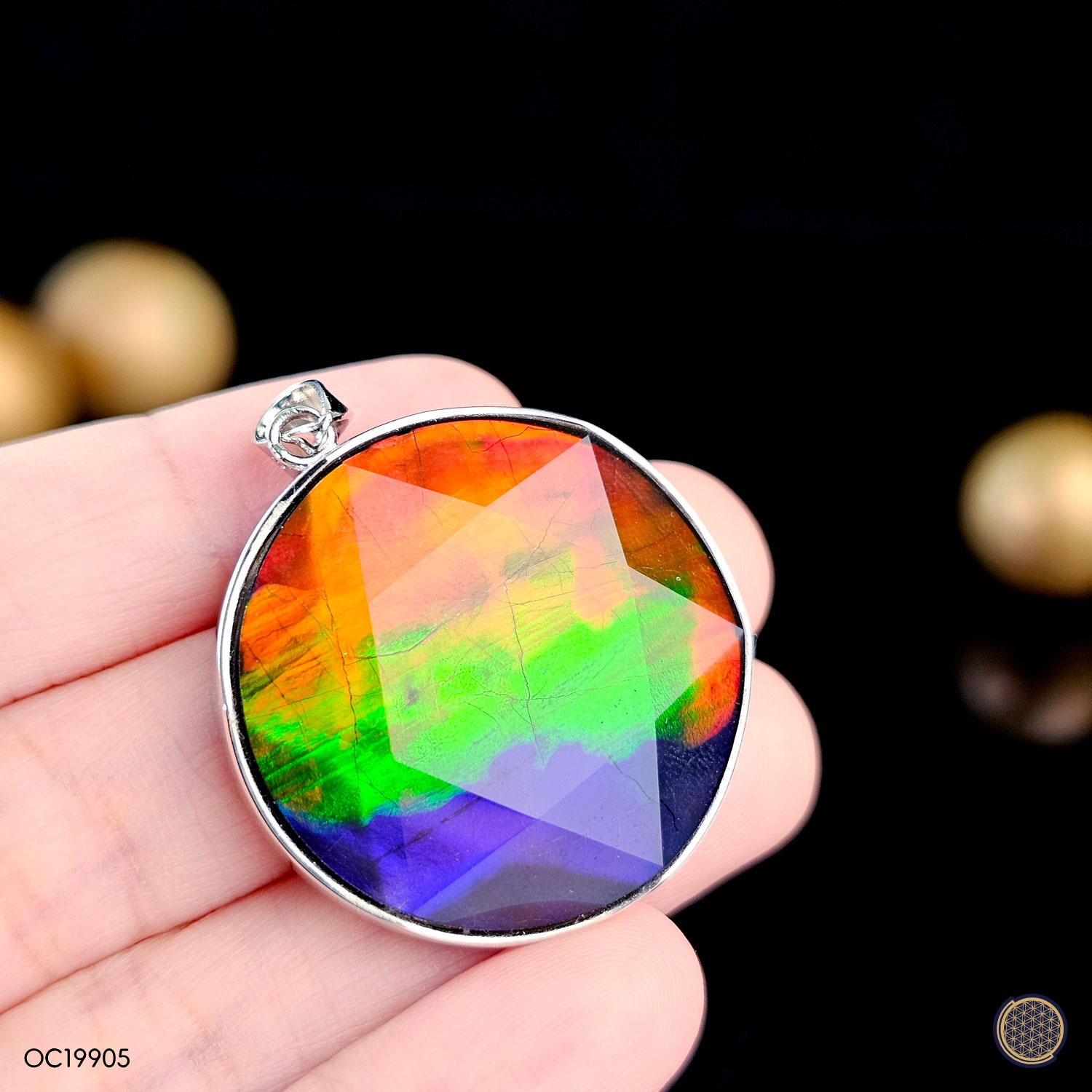 Canada Ammolite David Star Pendant
