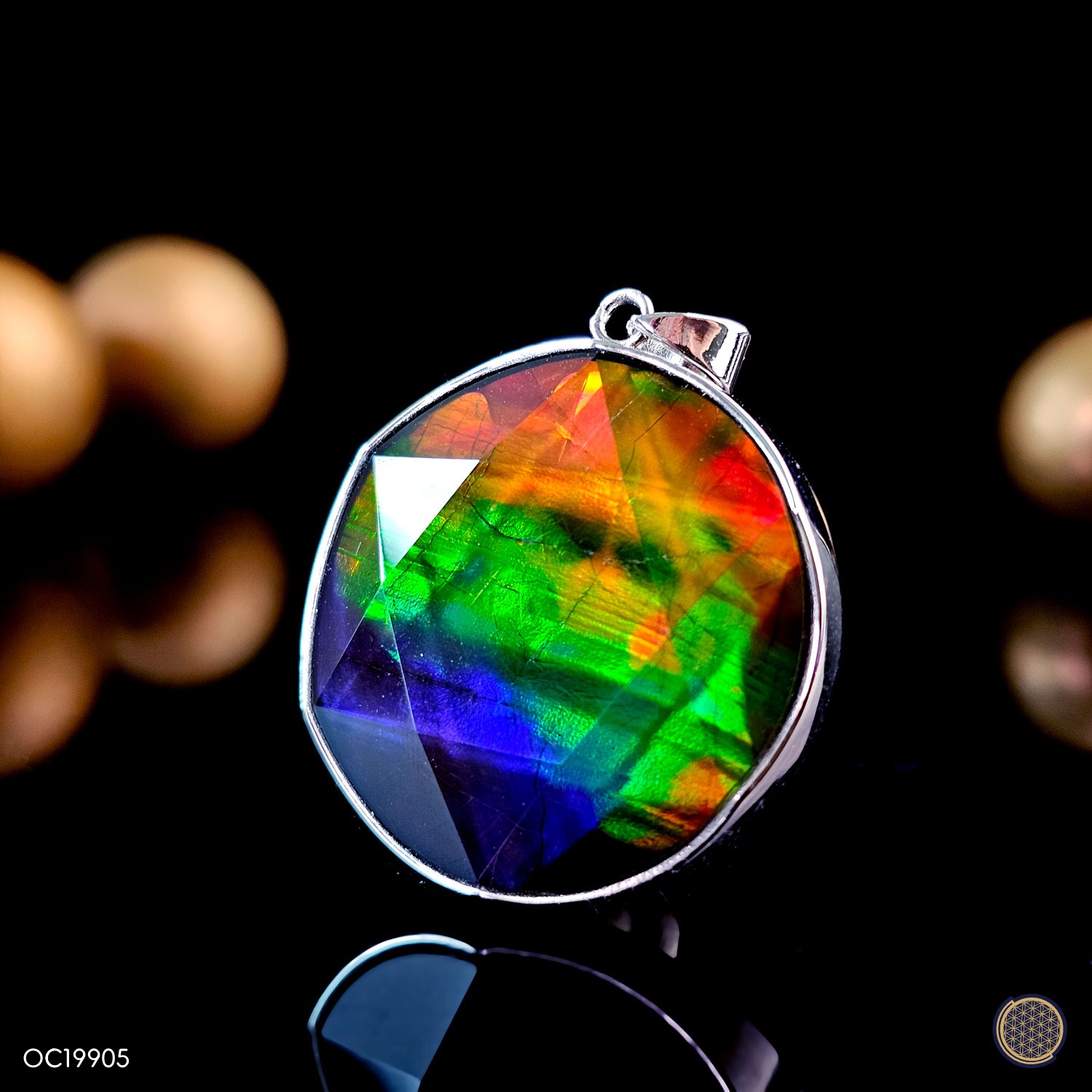 Canada Ammolite David Star Pendant