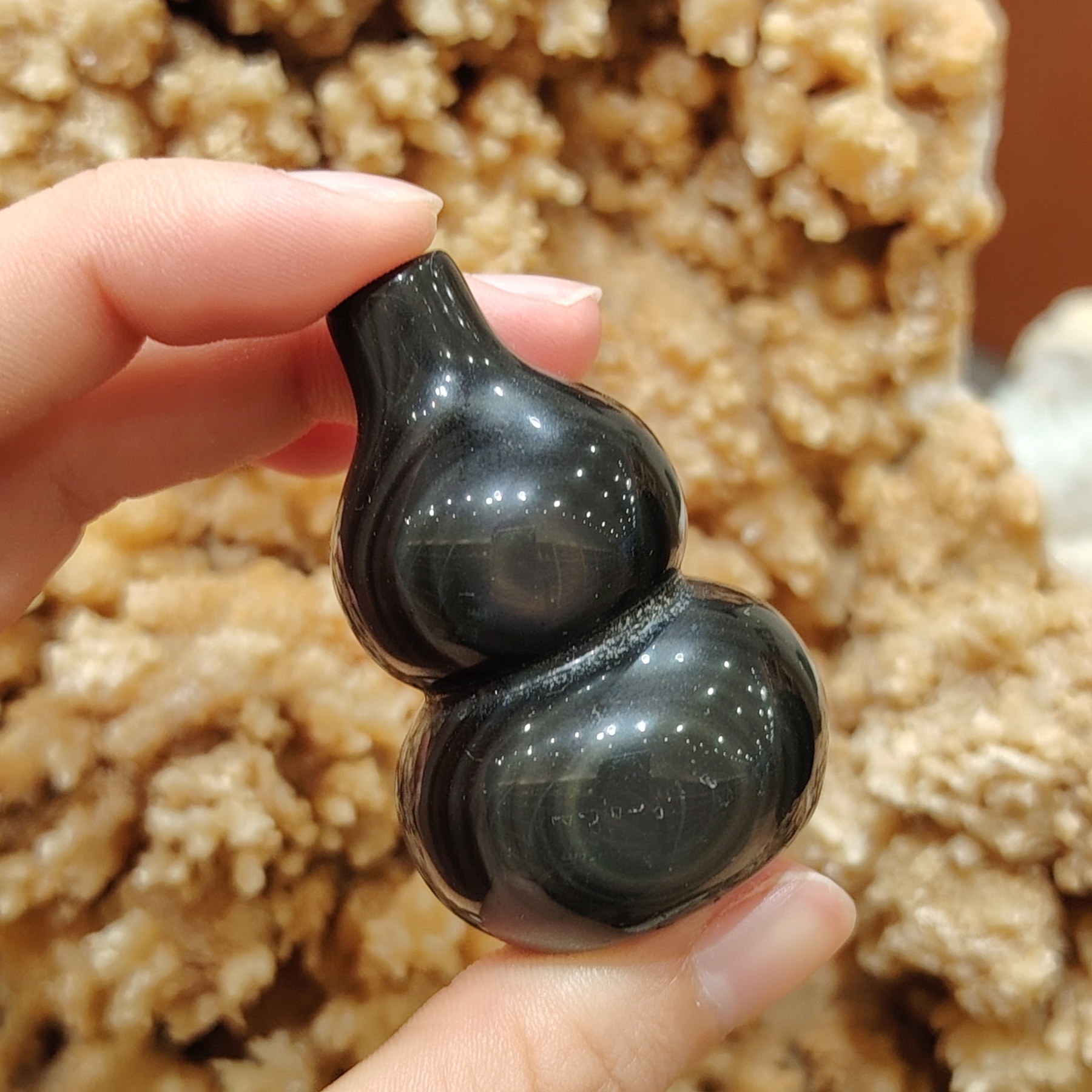 Rainbow Obsidian Hulu - 5cm