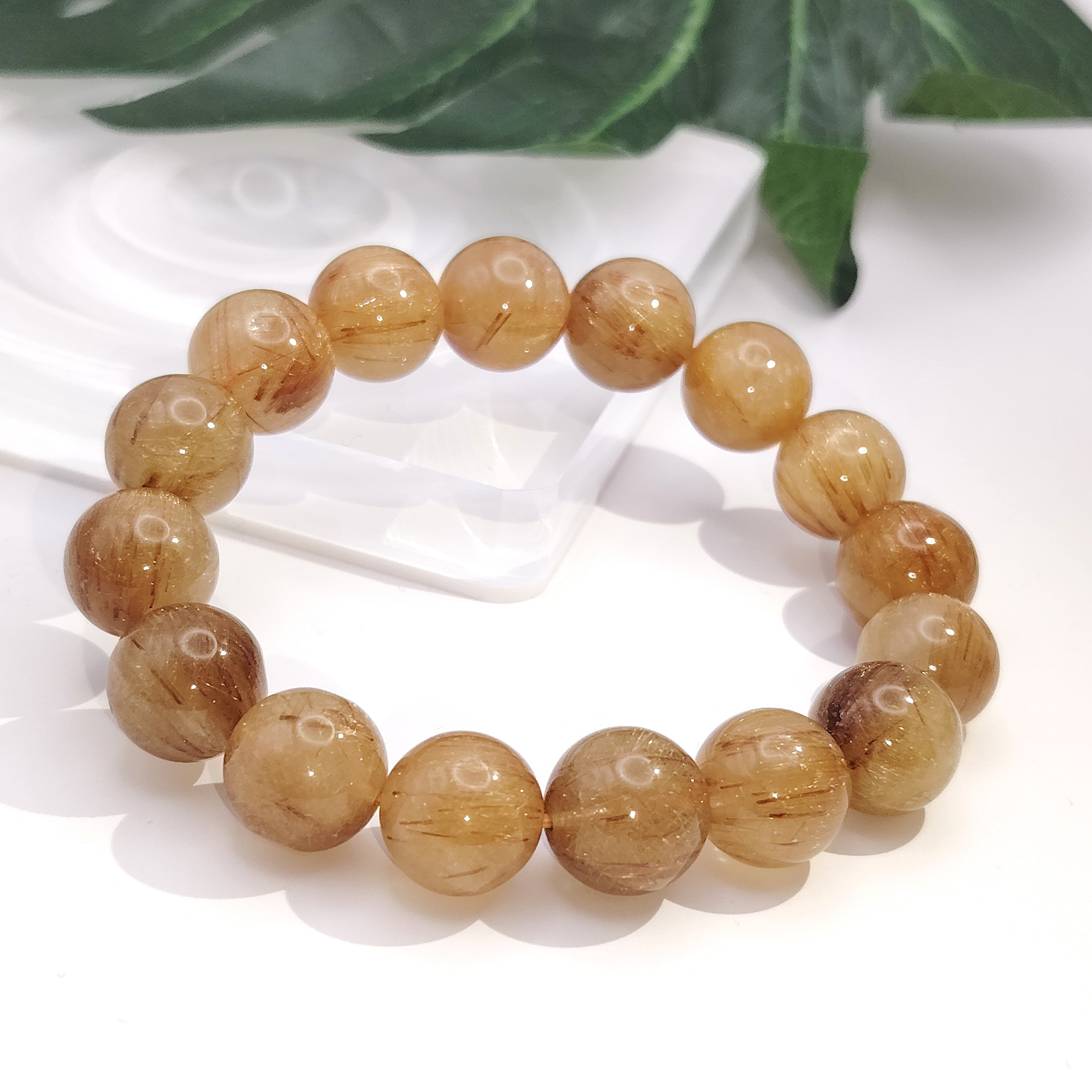 High Grade Golden Rutilated Bracelet