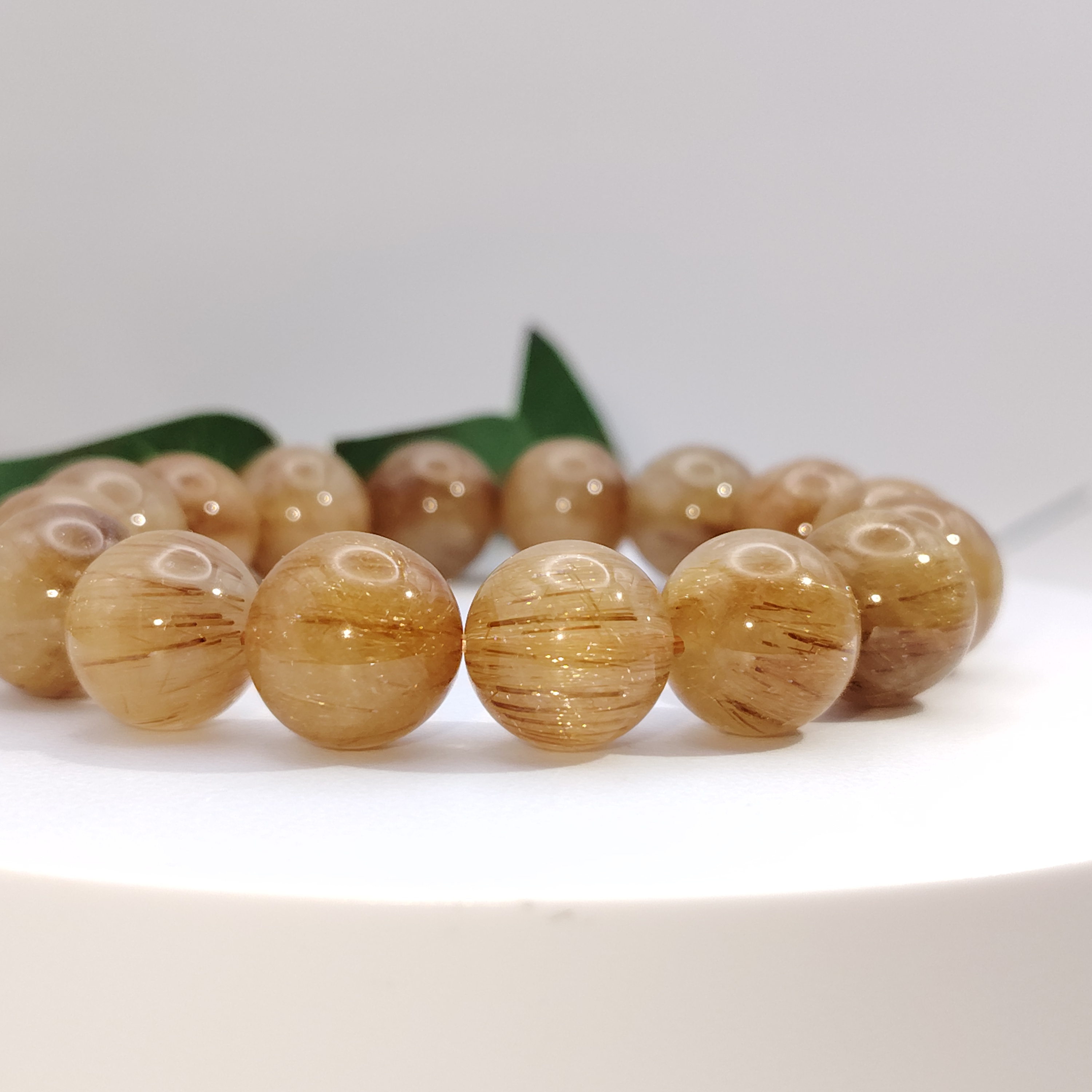High Grade Golden Rutilated Bracelet