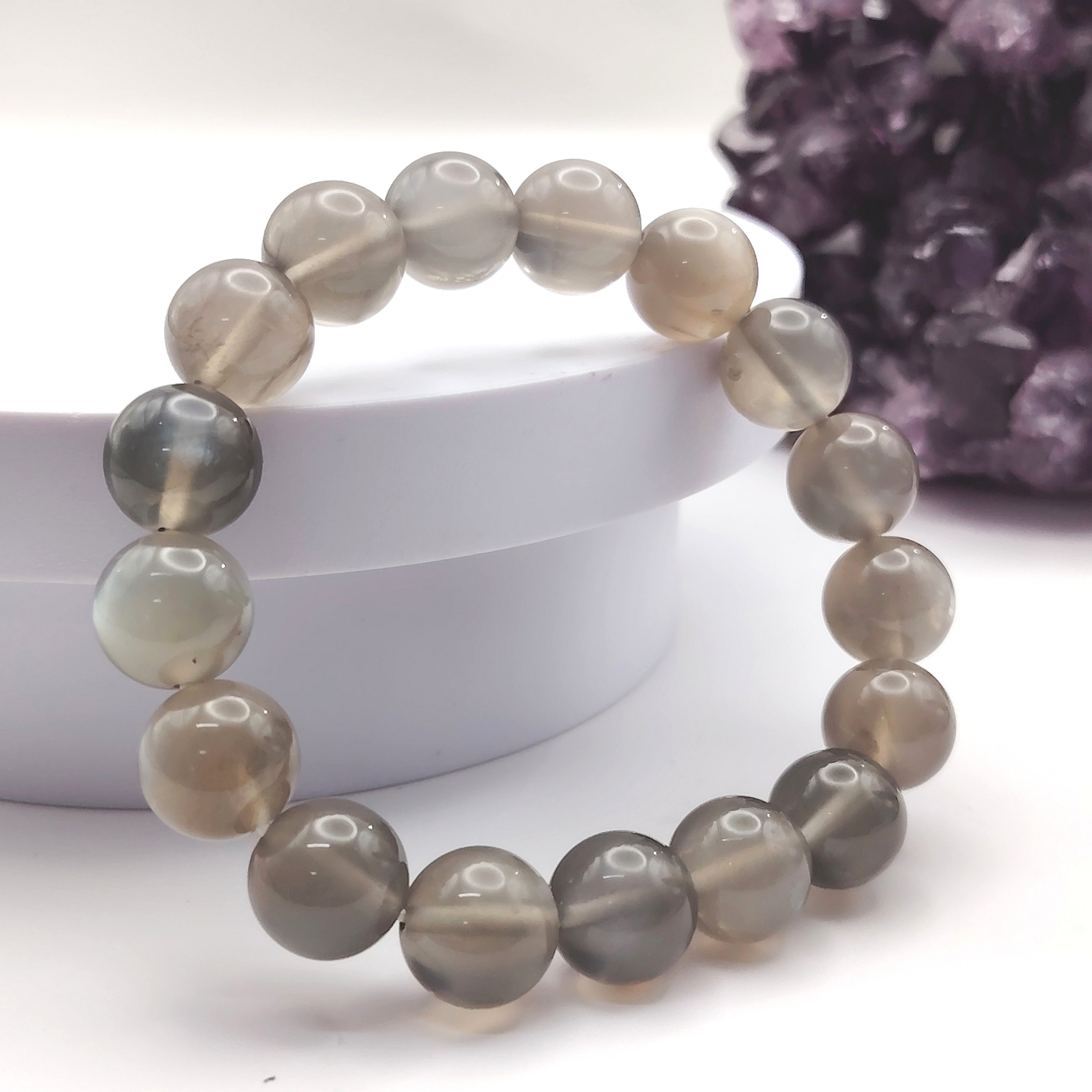 Grey Moonstone Bracelet