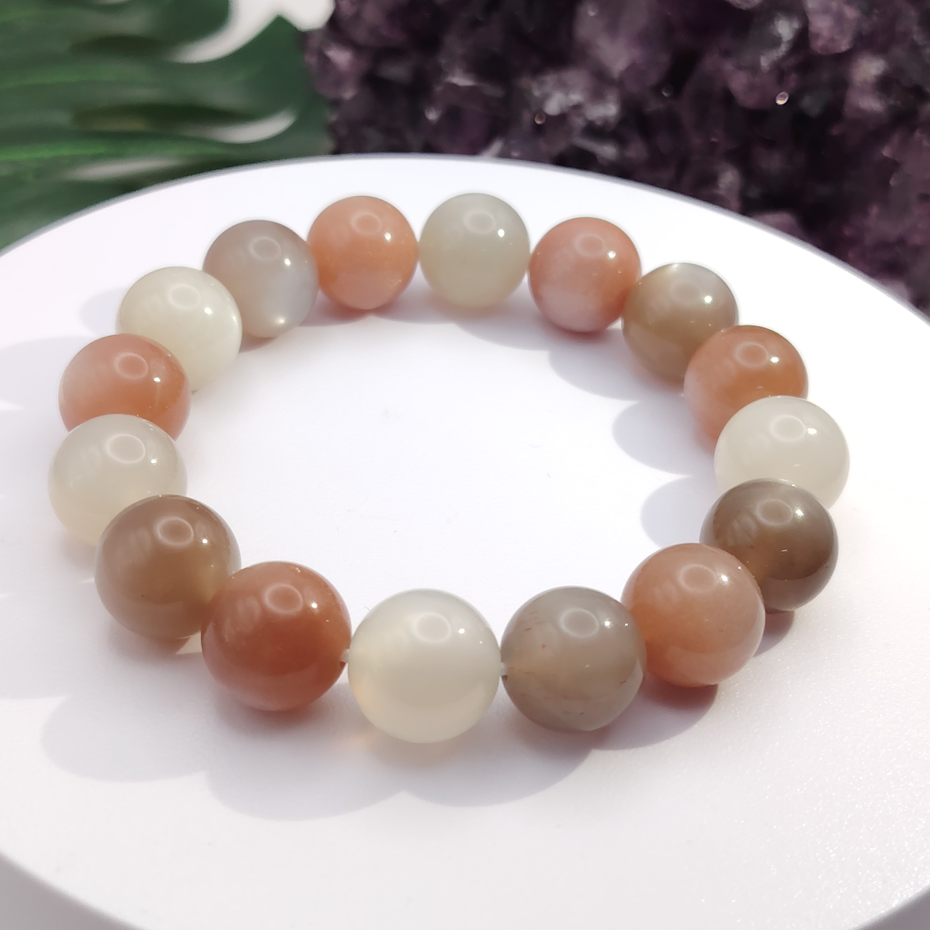 Multi Colour Moonstone Bracelet