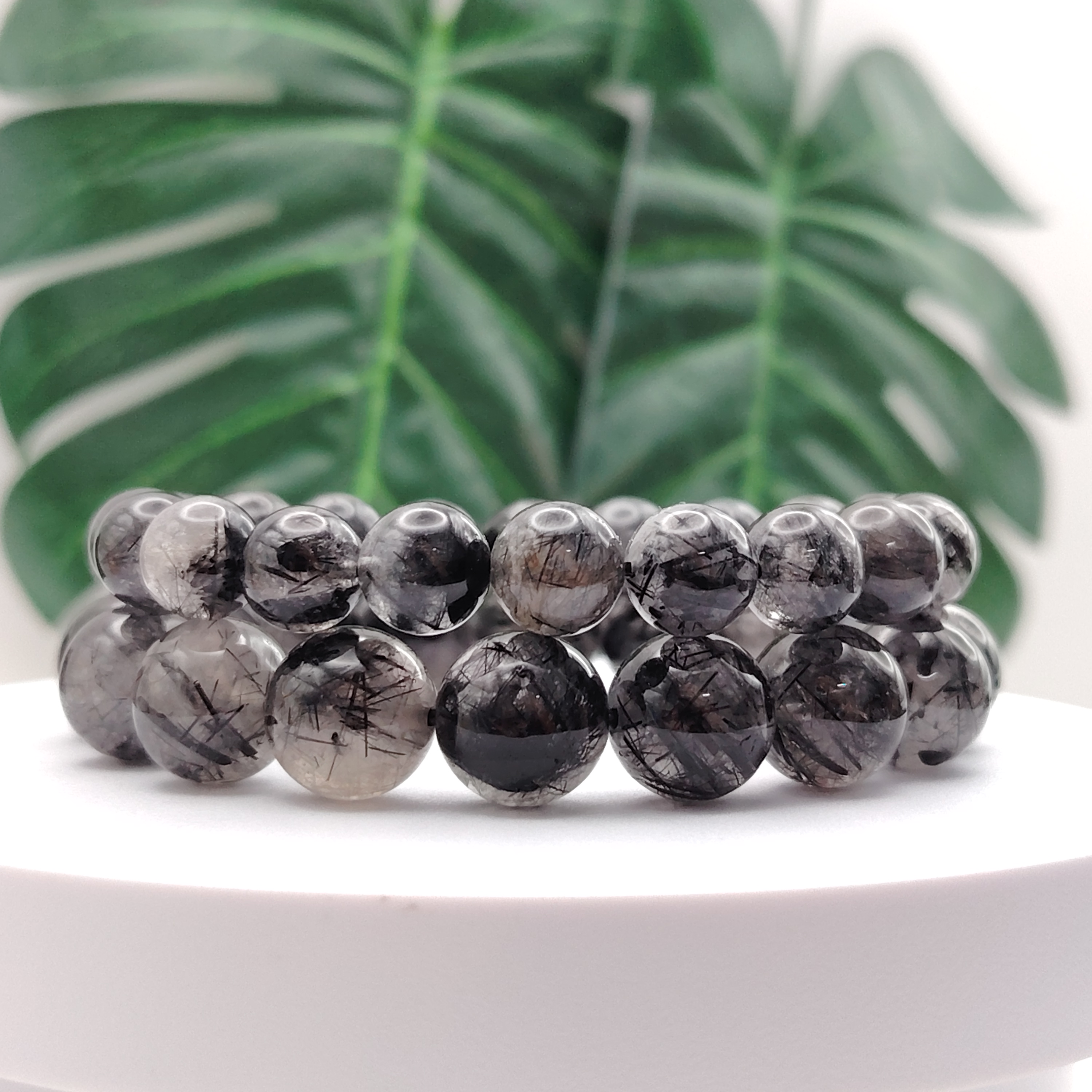 Black Rutilated Bracelet
