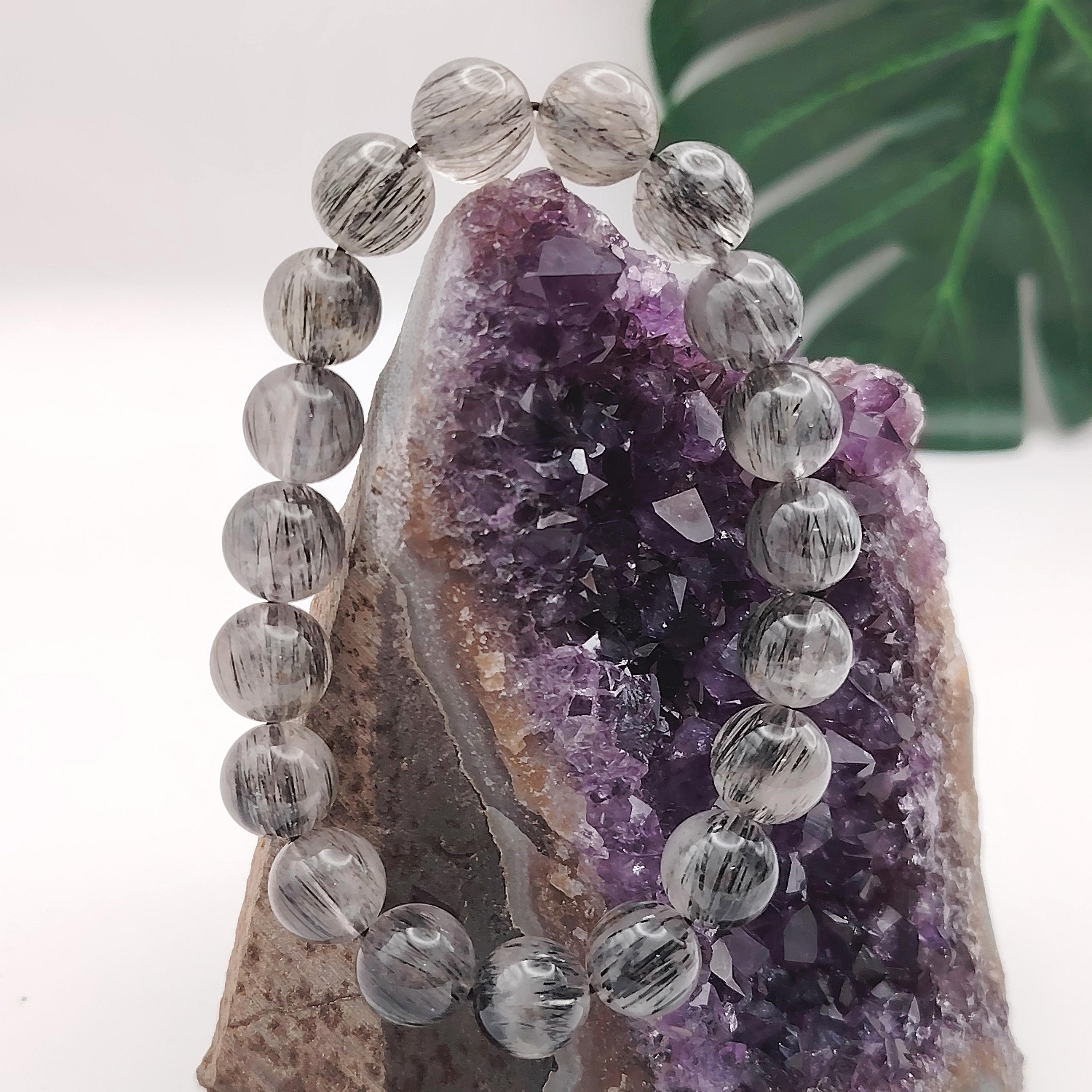 Black Rutialed Bracelet