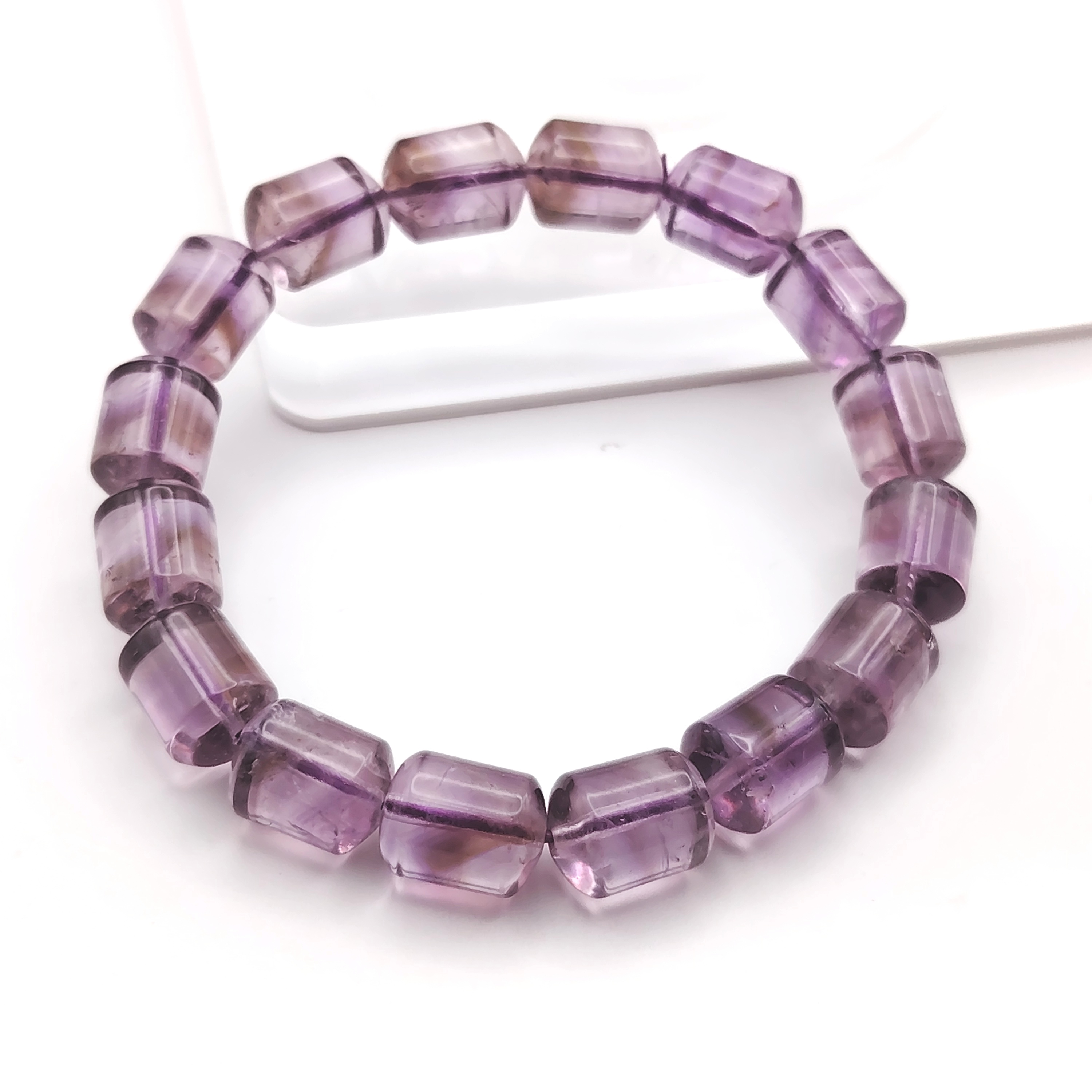 Amethyst Drum Bracelet