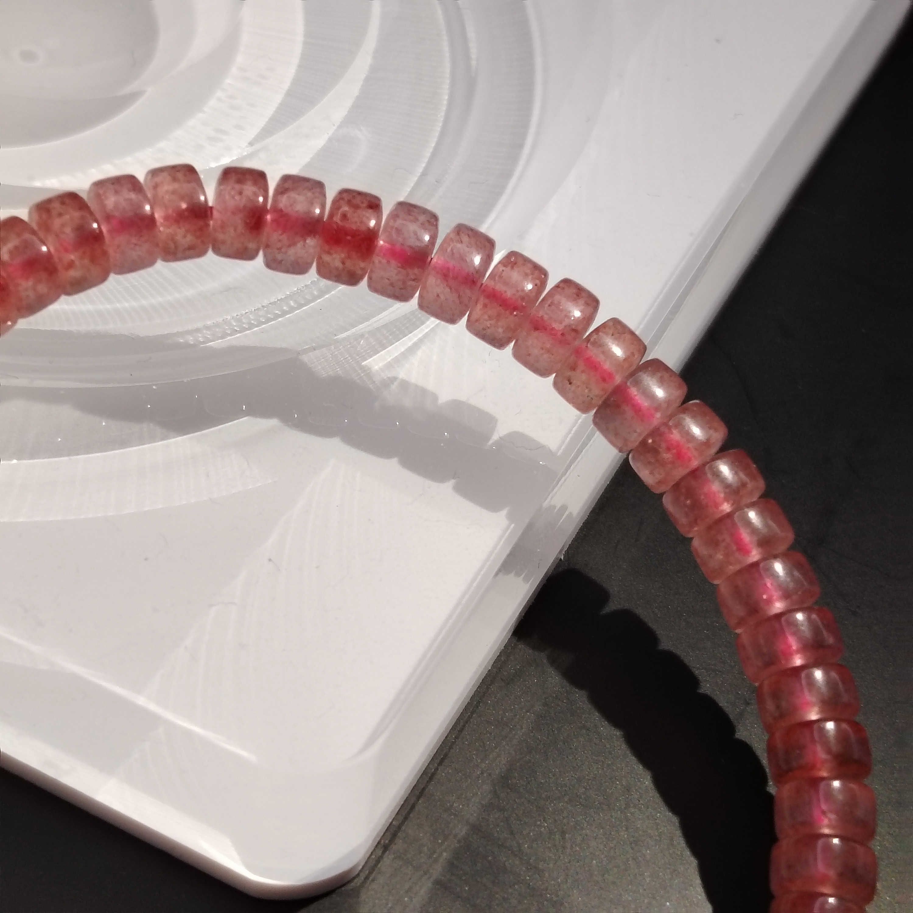 Crystal Drum / Stacked Bracelet
