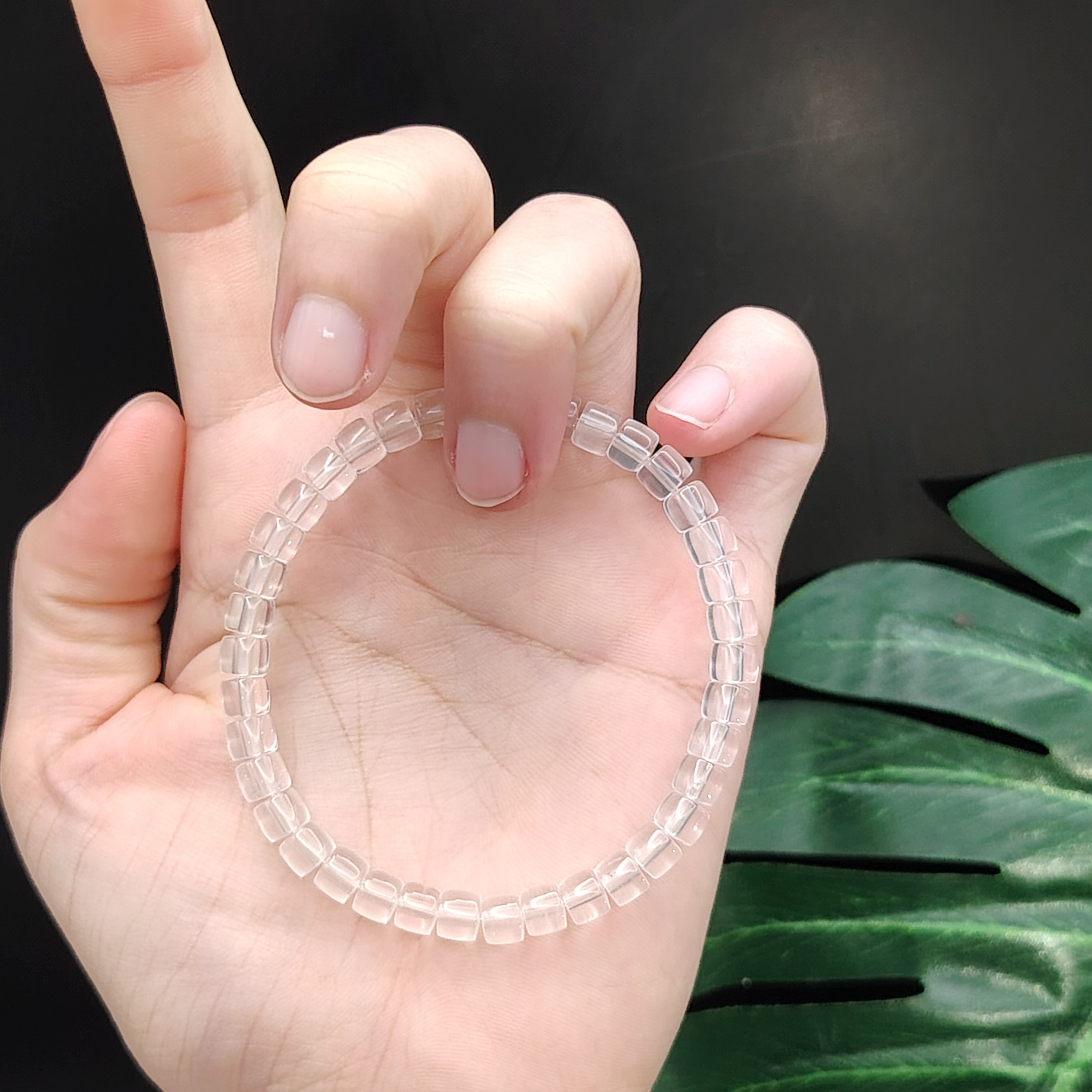 Crystal Drum / Stacked Bracelet