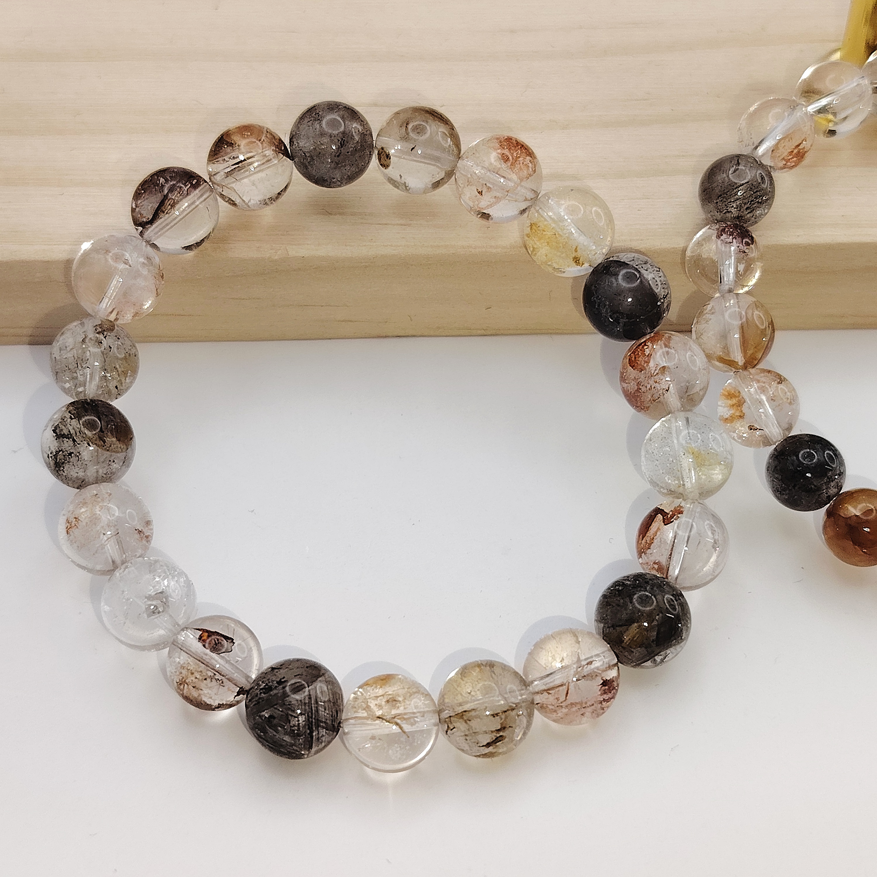 Herkimer Hematoid Bracelet