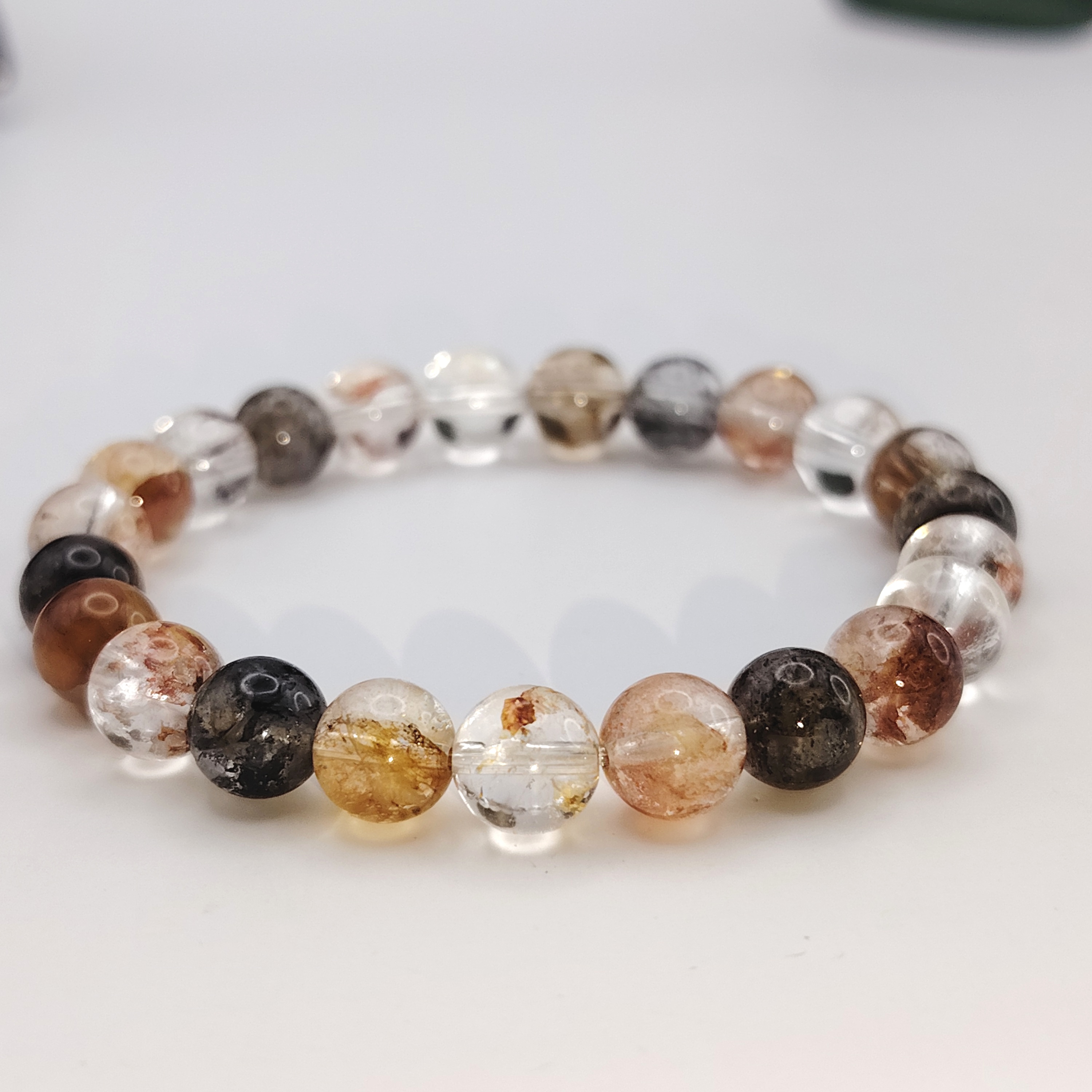 Herkimer Hematoid Bracelet