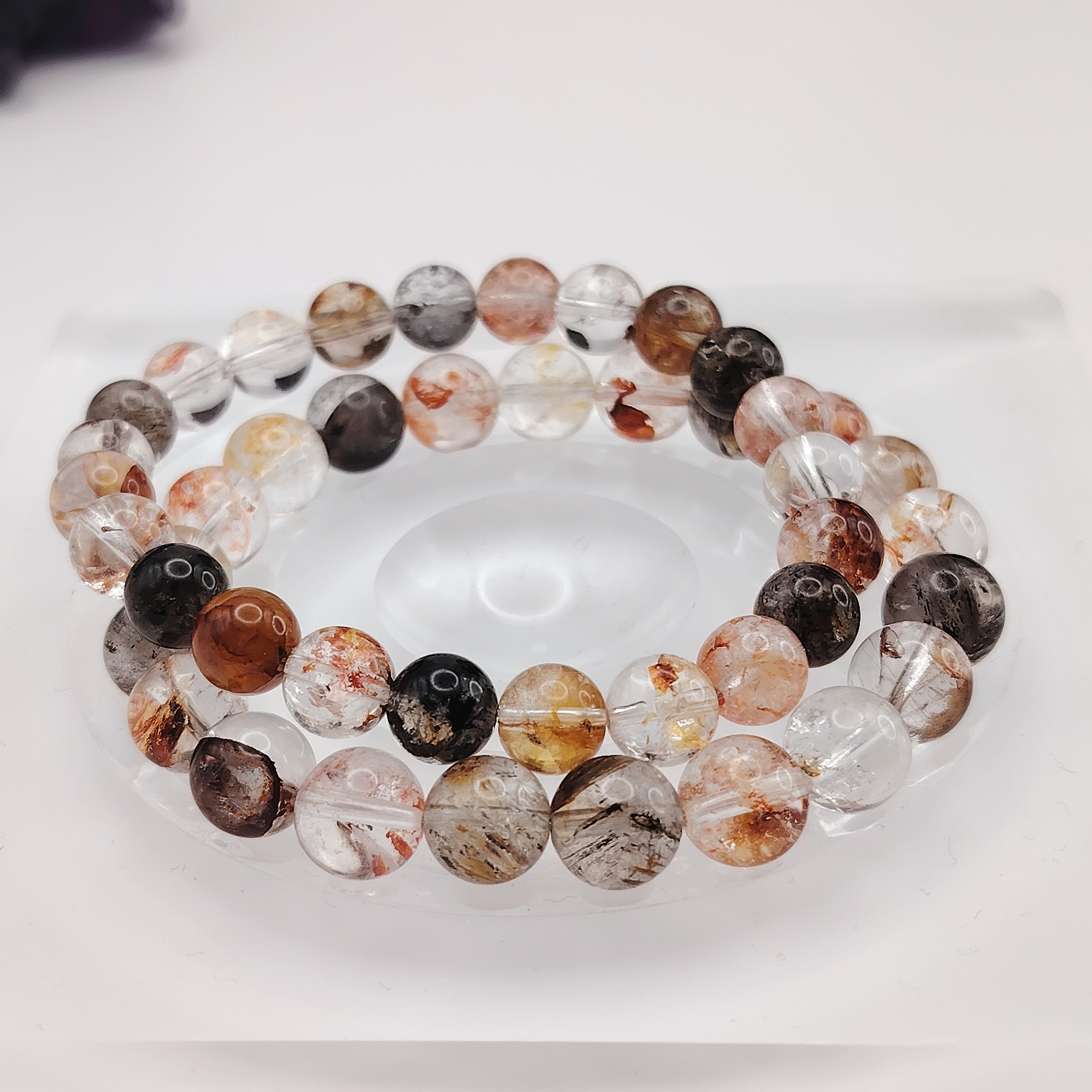 Herkimer Hematoid Bracelet