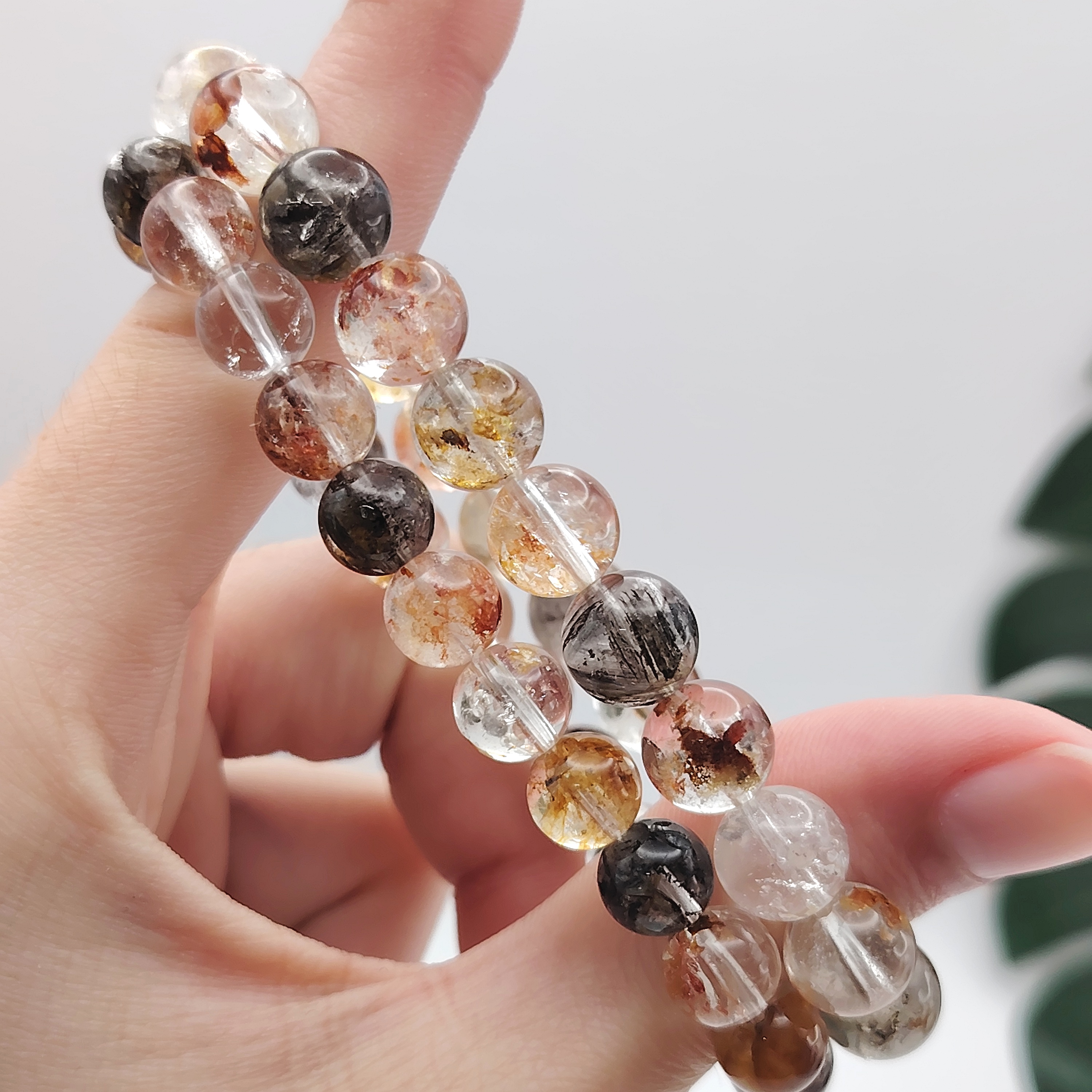Herkimer Hematoid Bracelet