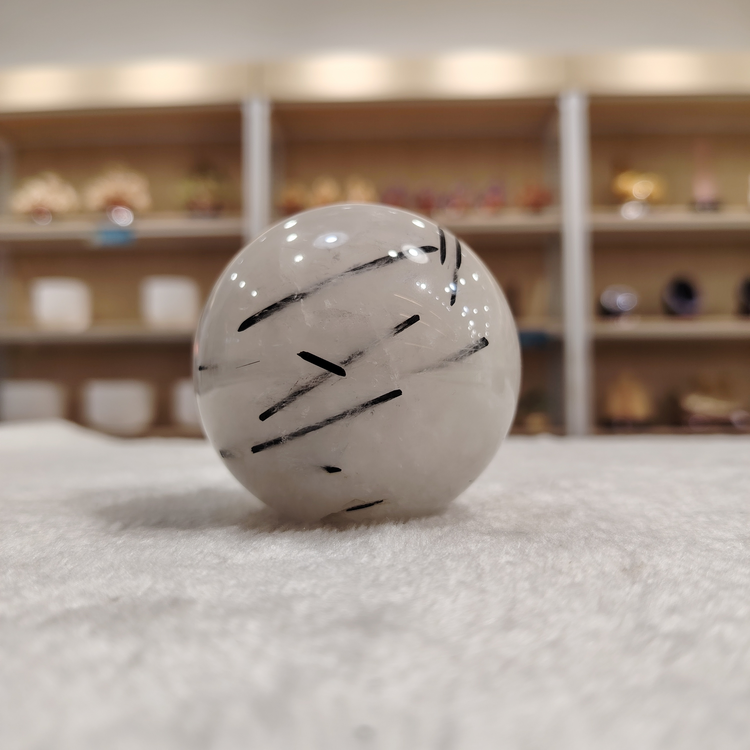 Black Rutilated Ball - 0.37 Kgs