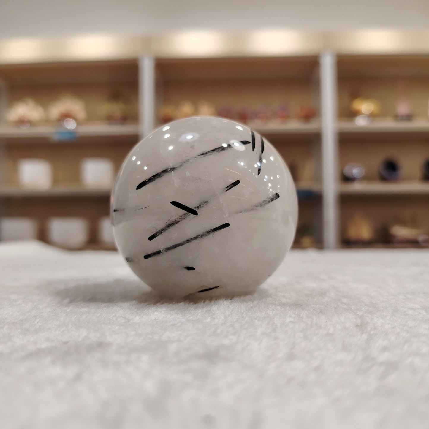 Black Rutilated Ball - 0.37 Kgs