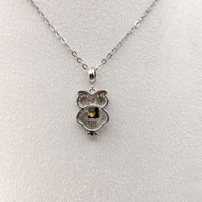 Canada Ammolite Owl Pendant