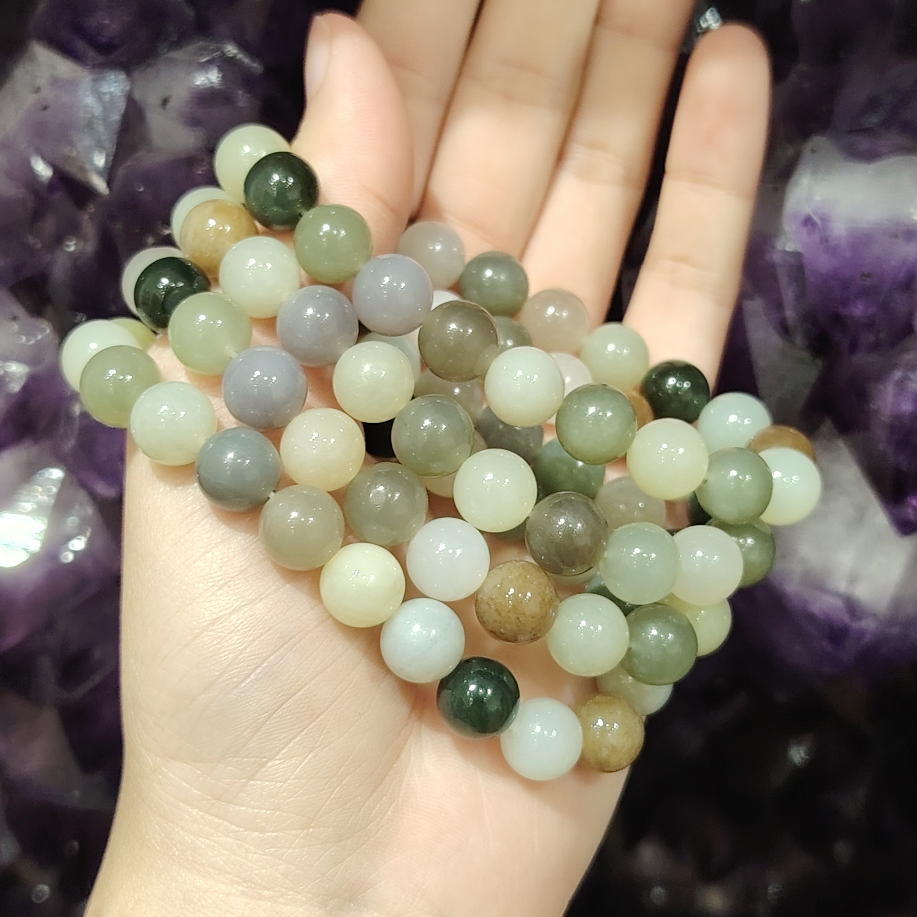 Mix Hetian Jade Bracelet