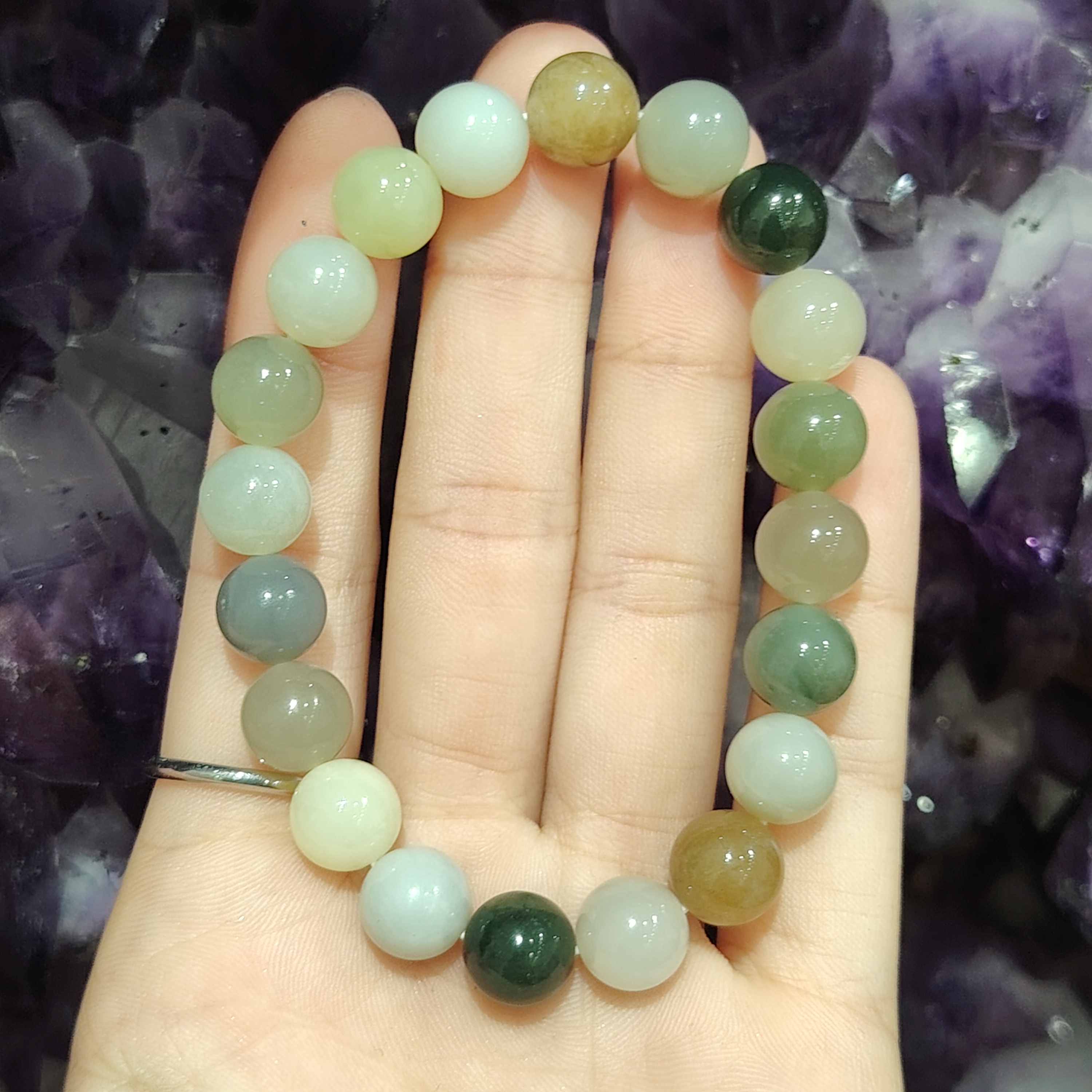 Mix Hetian Jade Bracelet