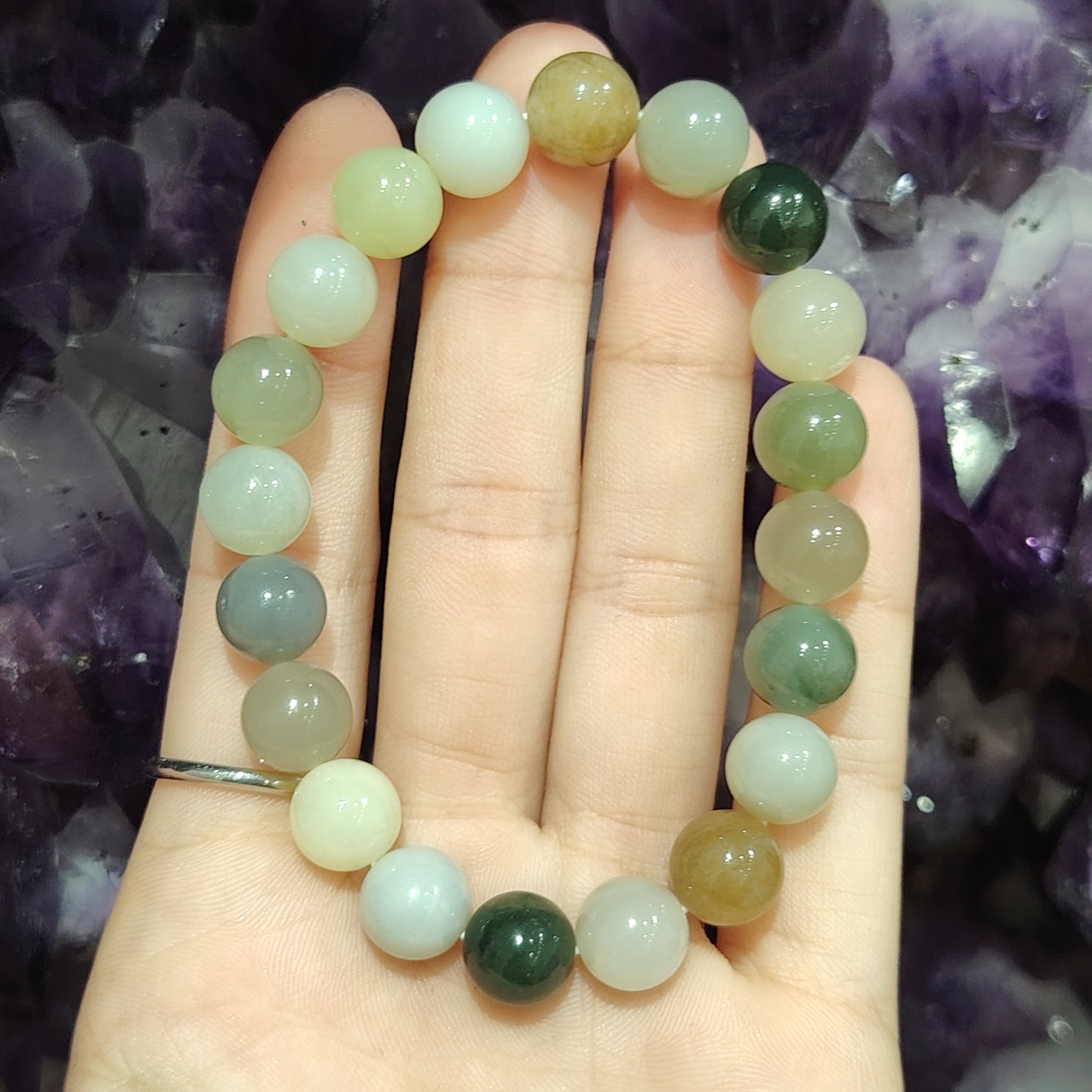 Mix Hetian Jade Bracelet