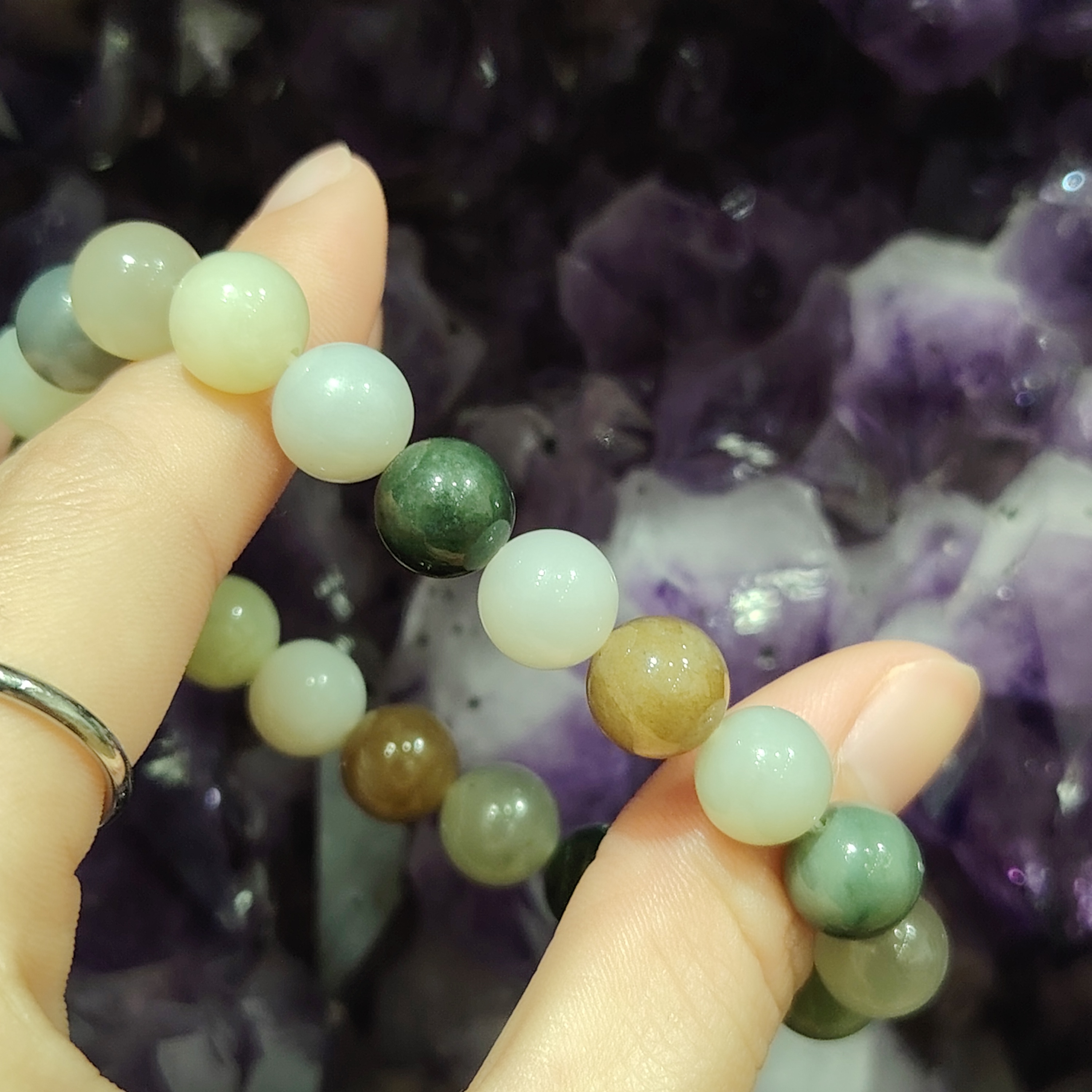 Mix Hetian Jade Bracelet