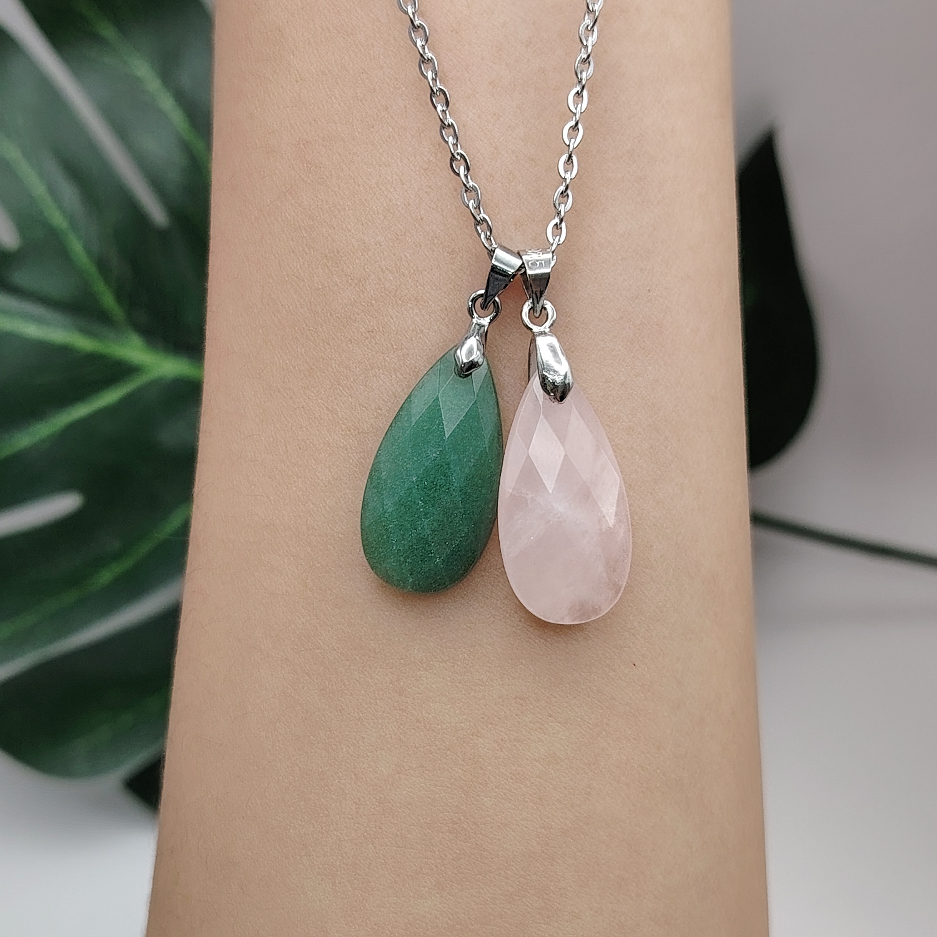 Crystal Water Drop Cutting Pendant