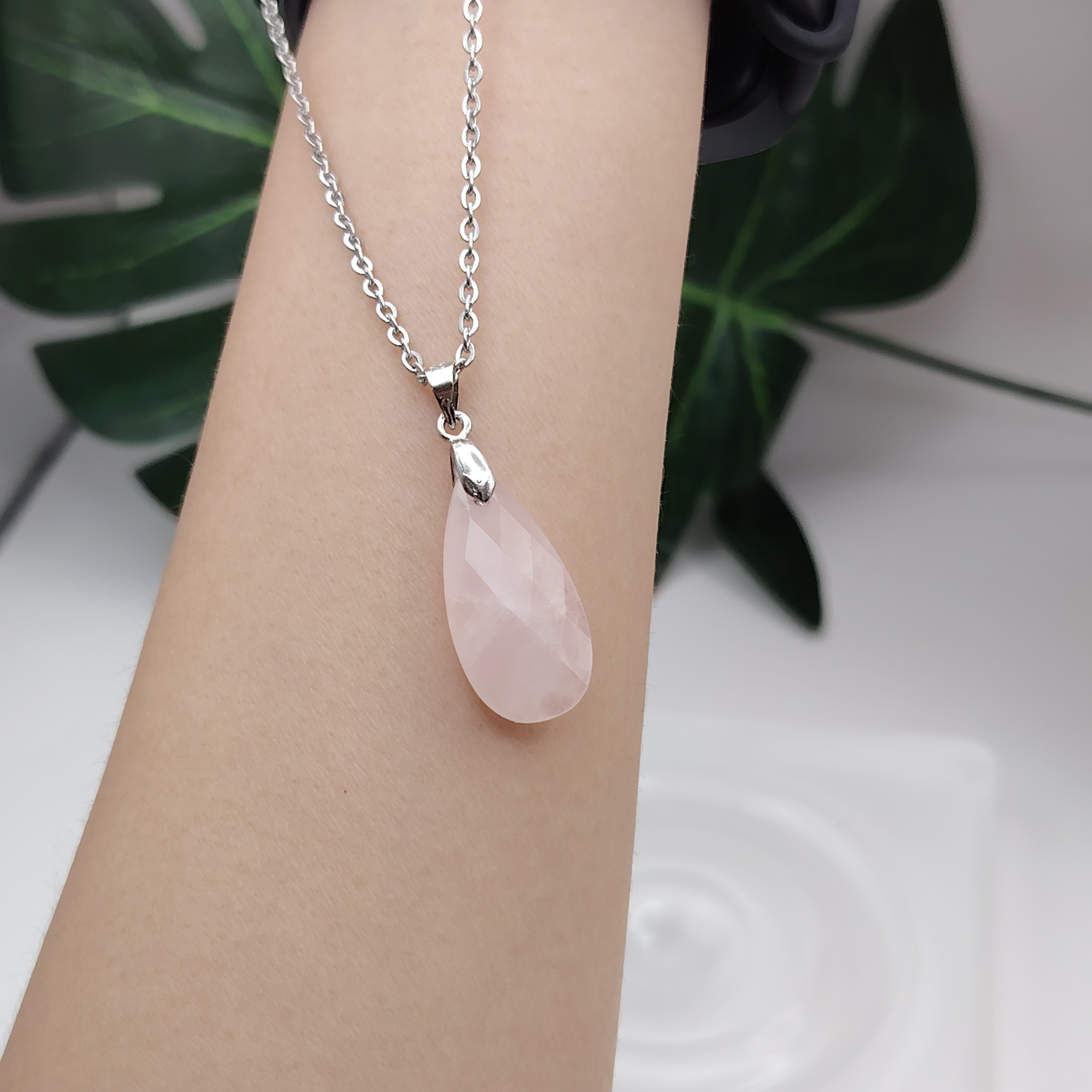 Crystal Water Drop Cutting Pendant