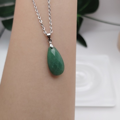 Crystal Water Drop Cutting Pendant