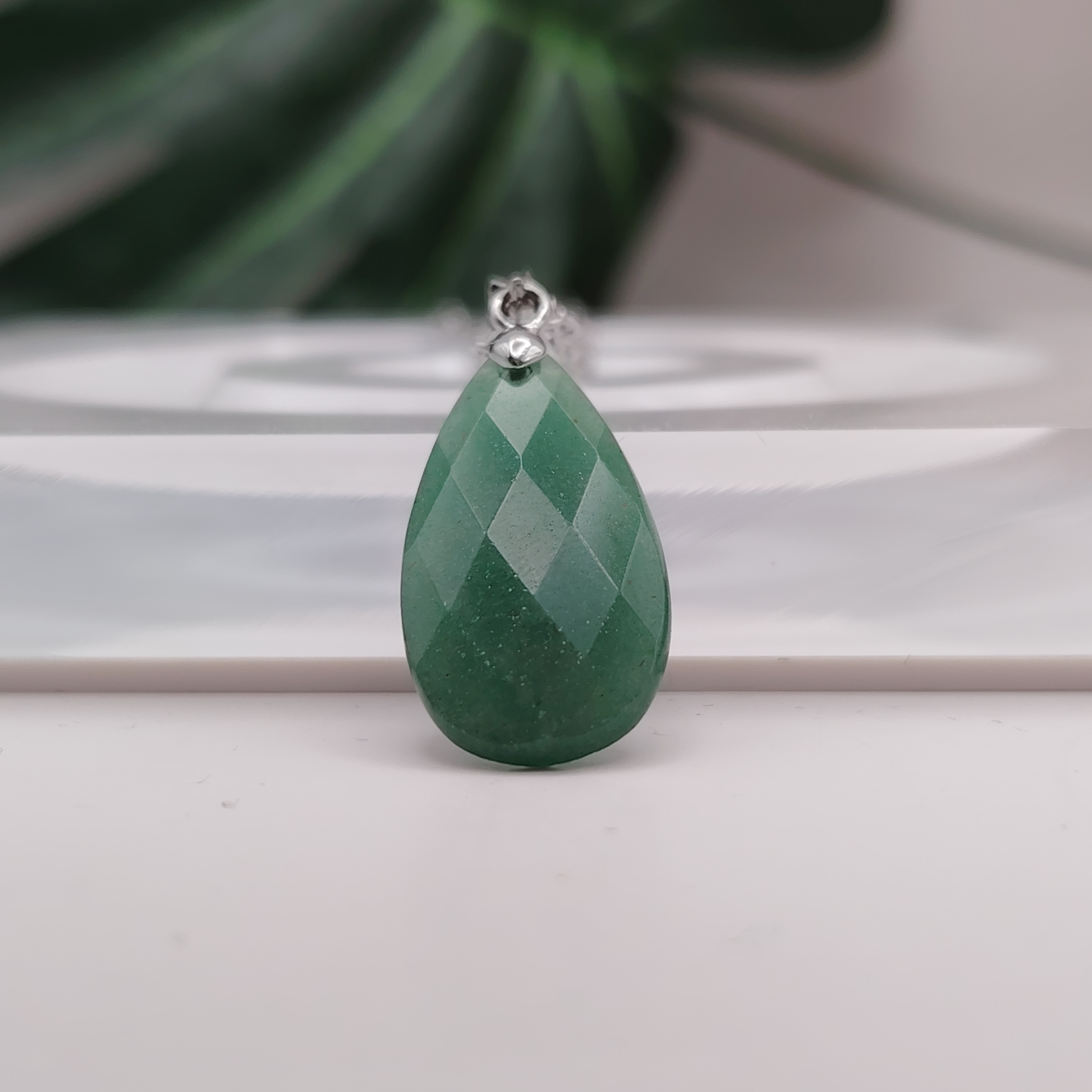 Crystal Water Drop Cutting Pendant