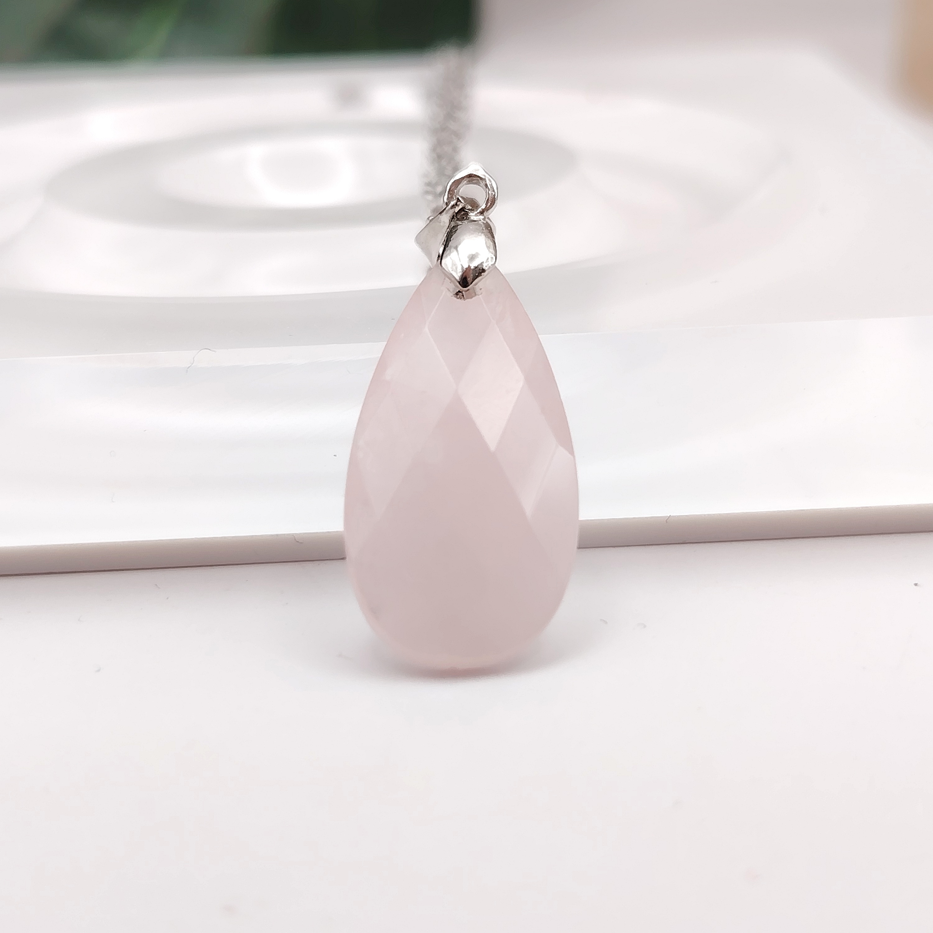 Crystal Water Drop Cutting Pendant