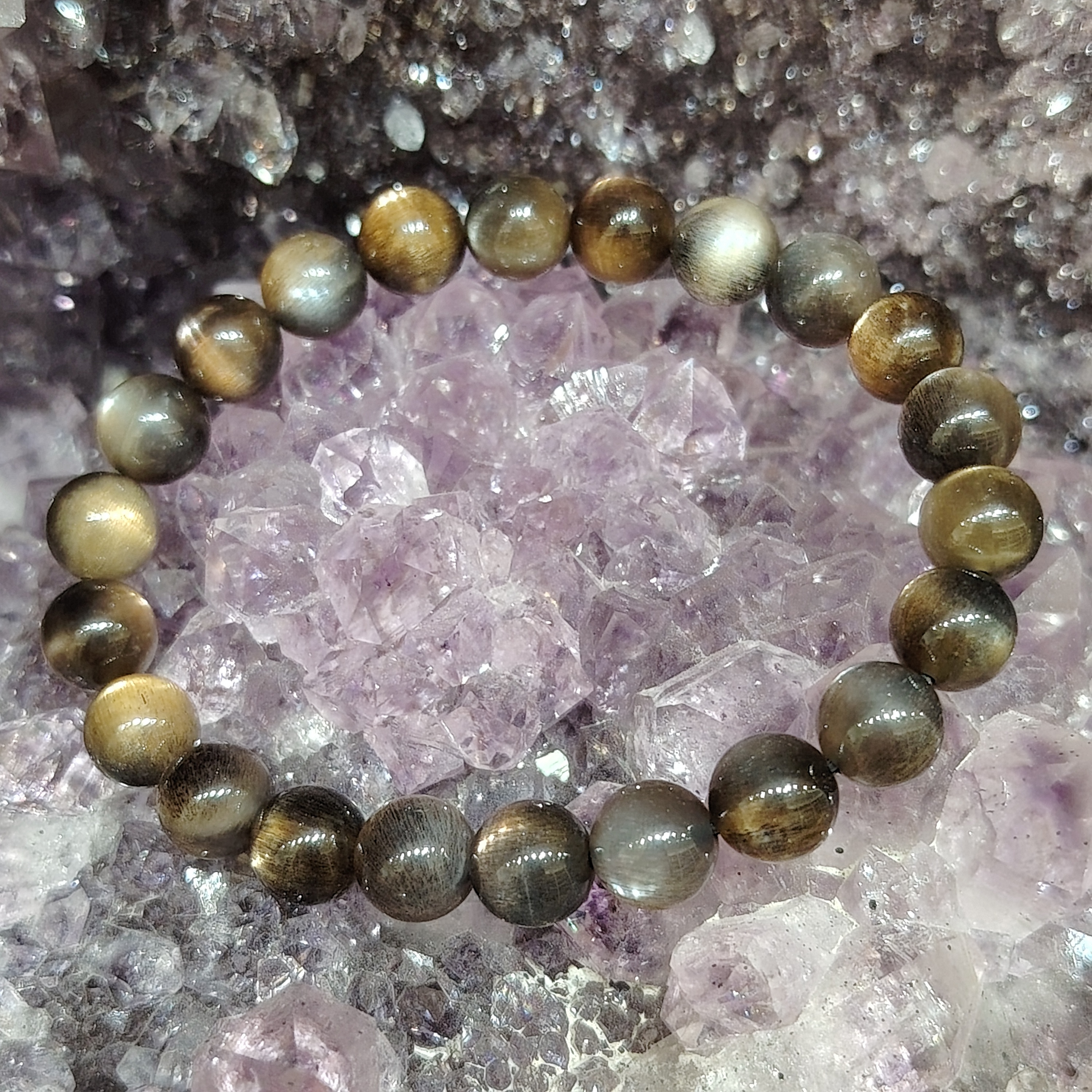 High Grade Black Sunstone Bracelet
