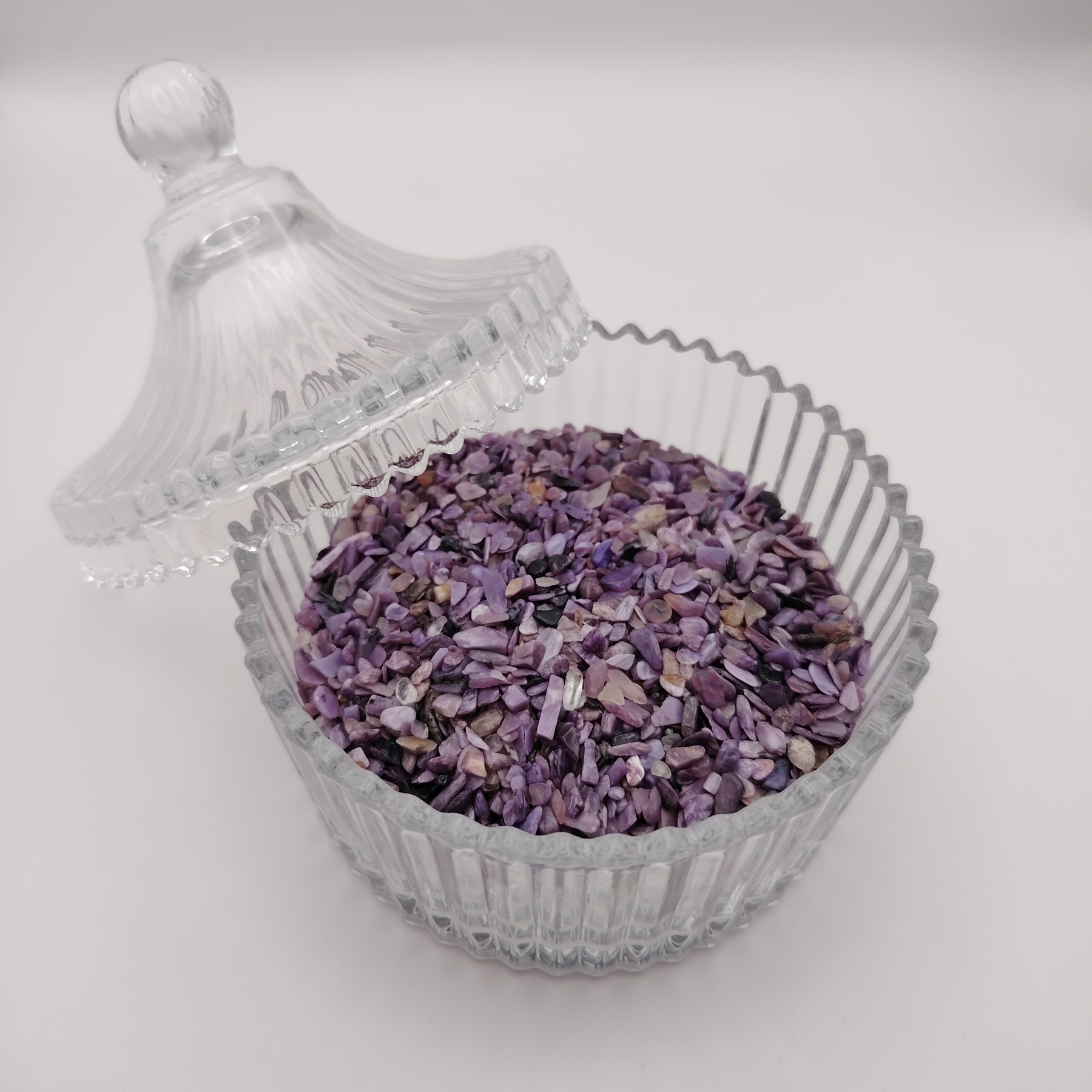 Crystal Canister + Charoite Chip