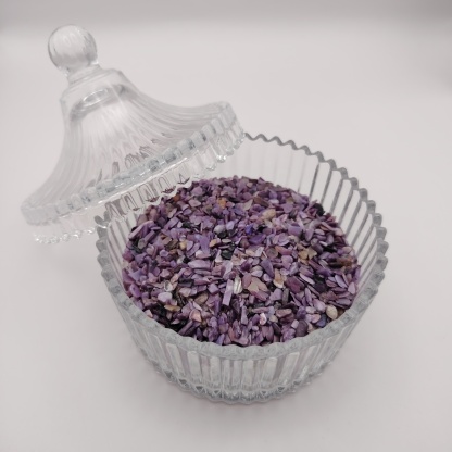 Crystal Canister + Charoite Chip