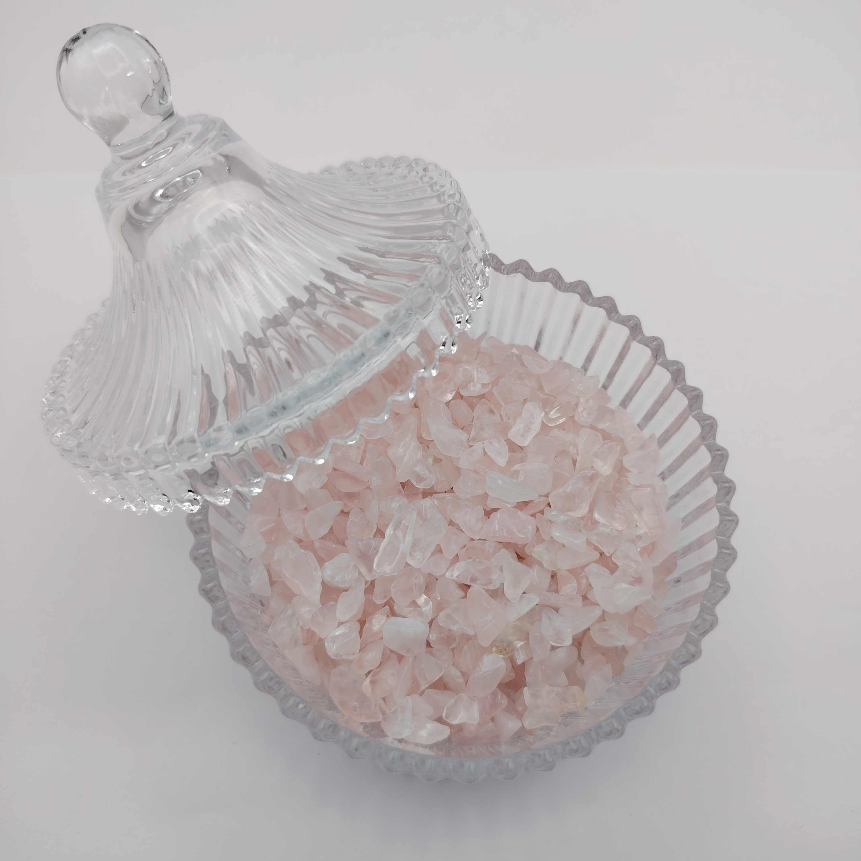 Crystal Canister + Rose Quartz Chip