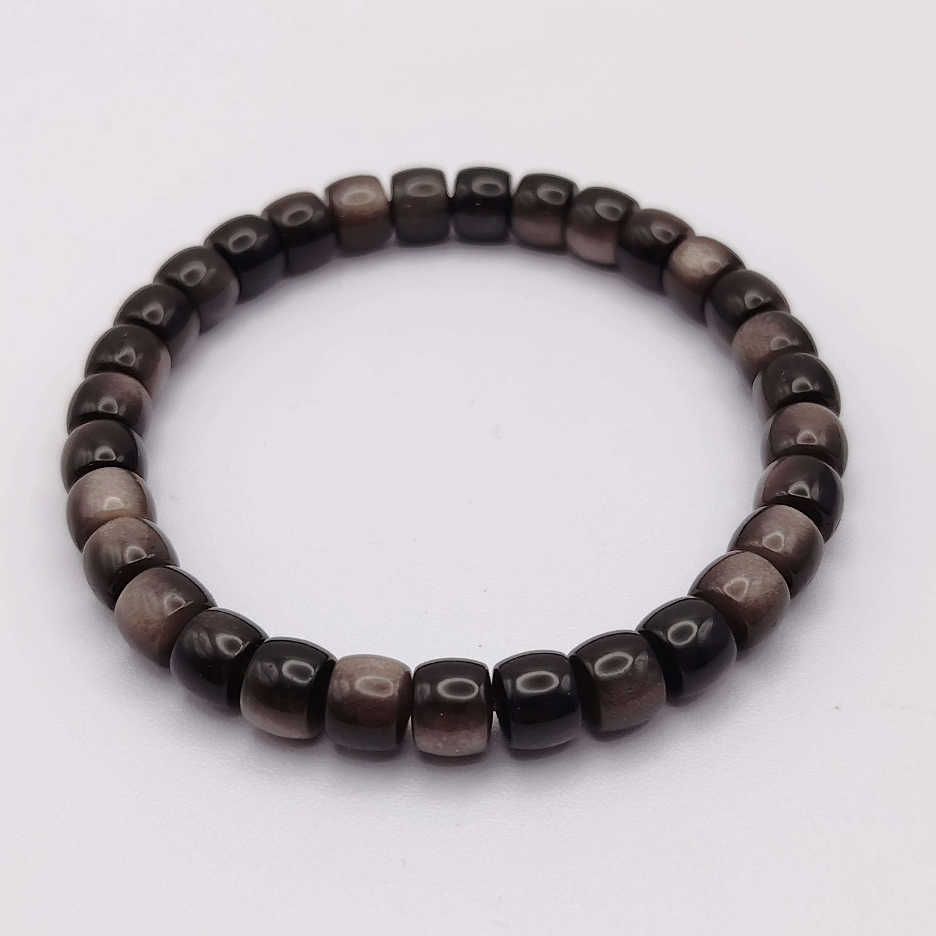 High Grade Silver Obsidian Drum Obsidian