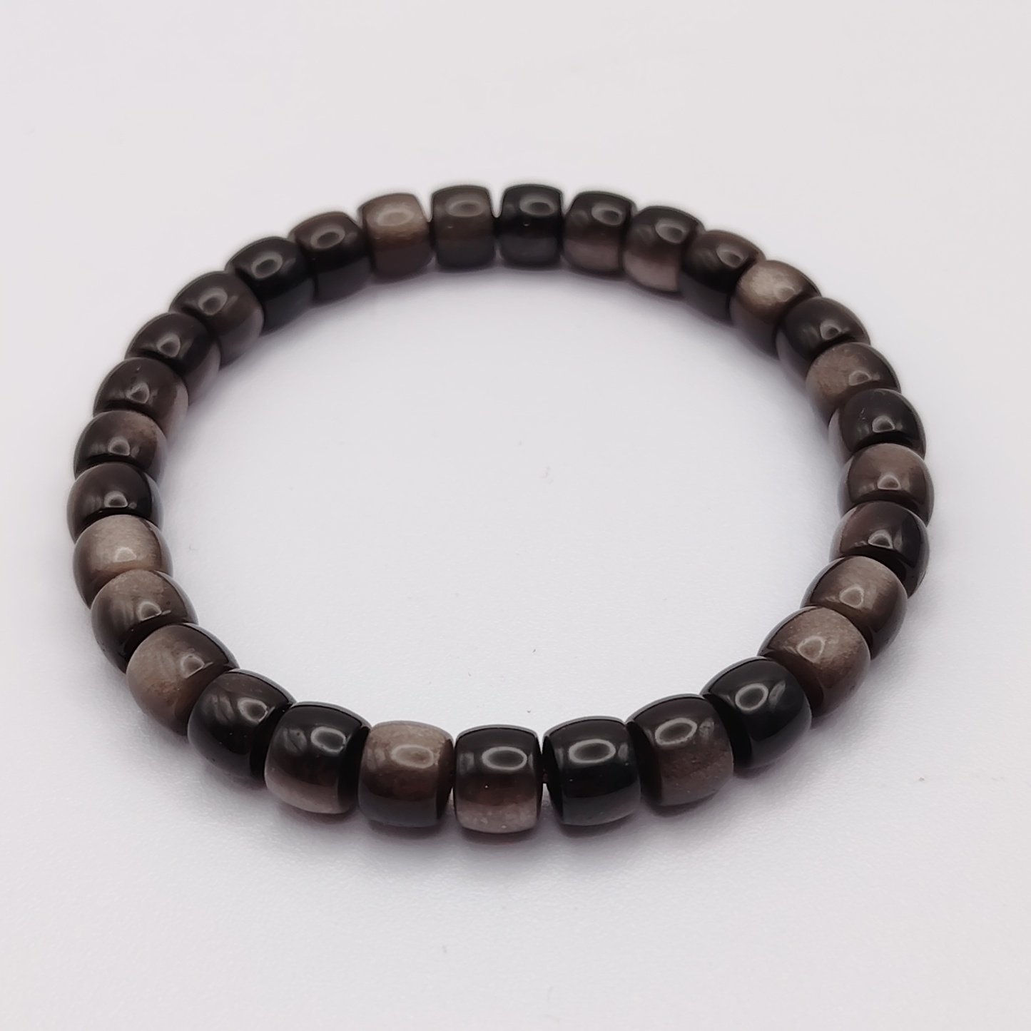 High Grade Silver Obsidian Drum Obsidian