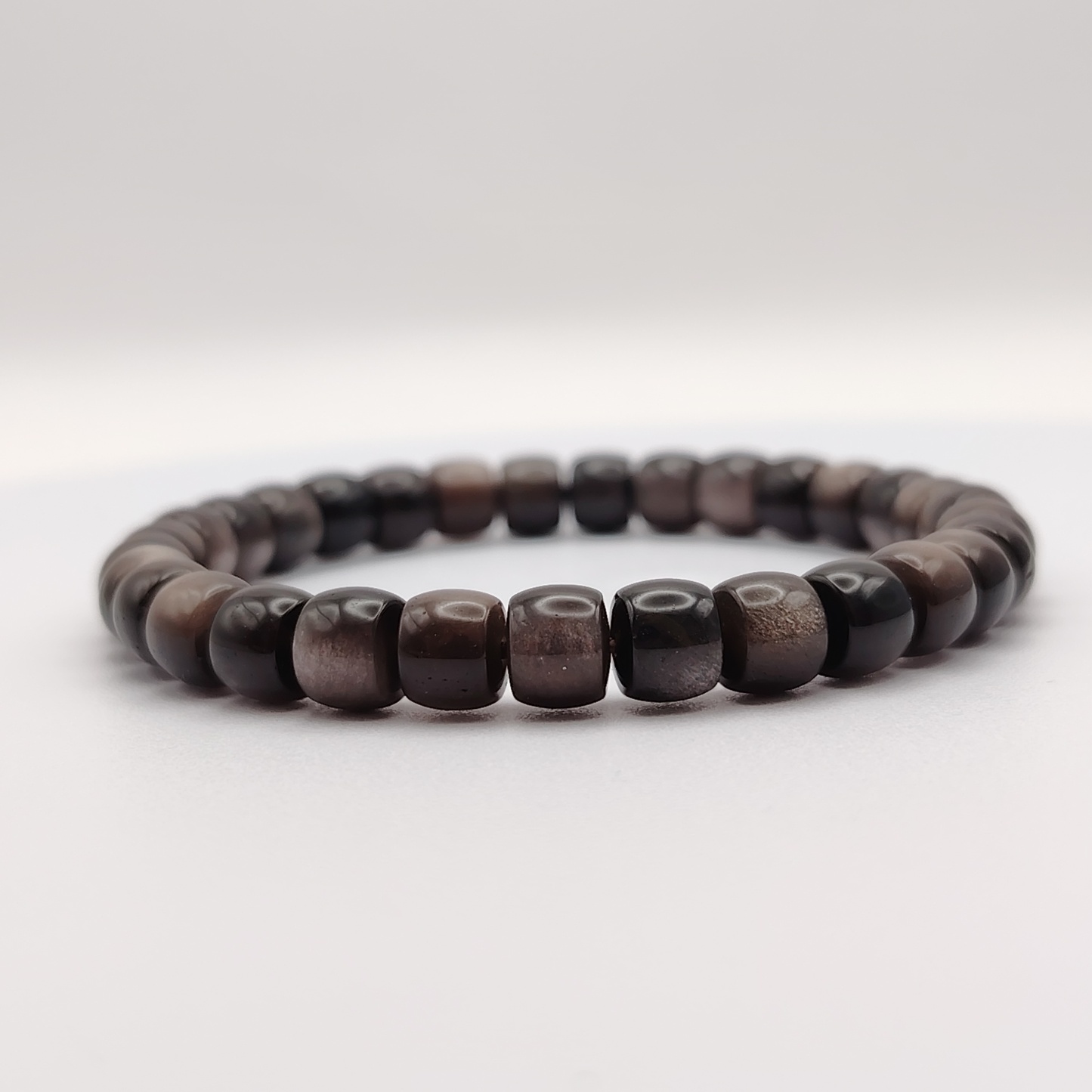 High Grade Silver Obsidian Drum Obsidian
