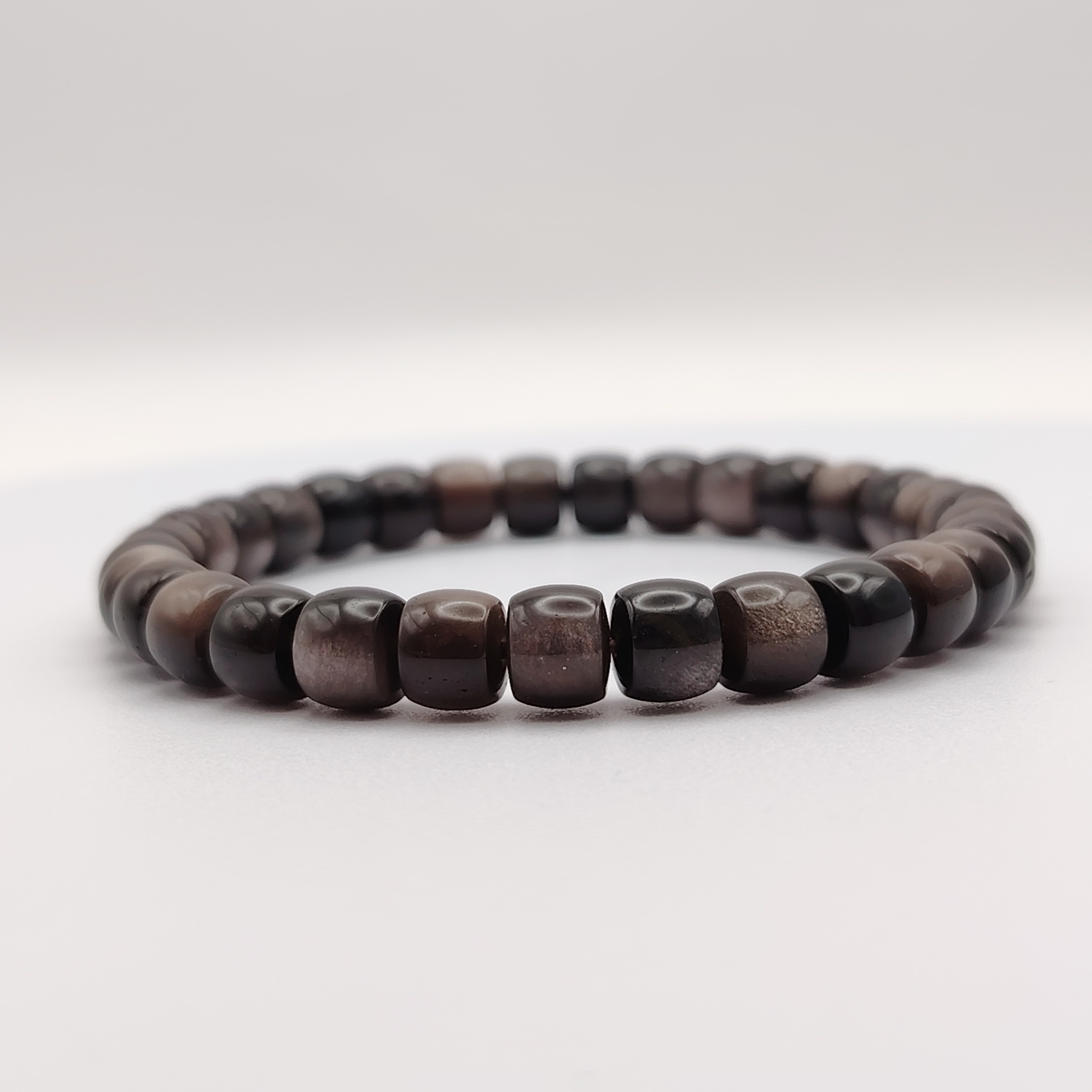 High Grade Silver Obsidian Drum Obsidian