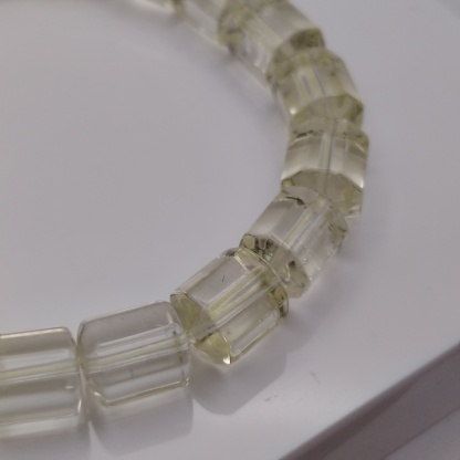 Lemon Citrine Barrel Shape Cutting Bracelet