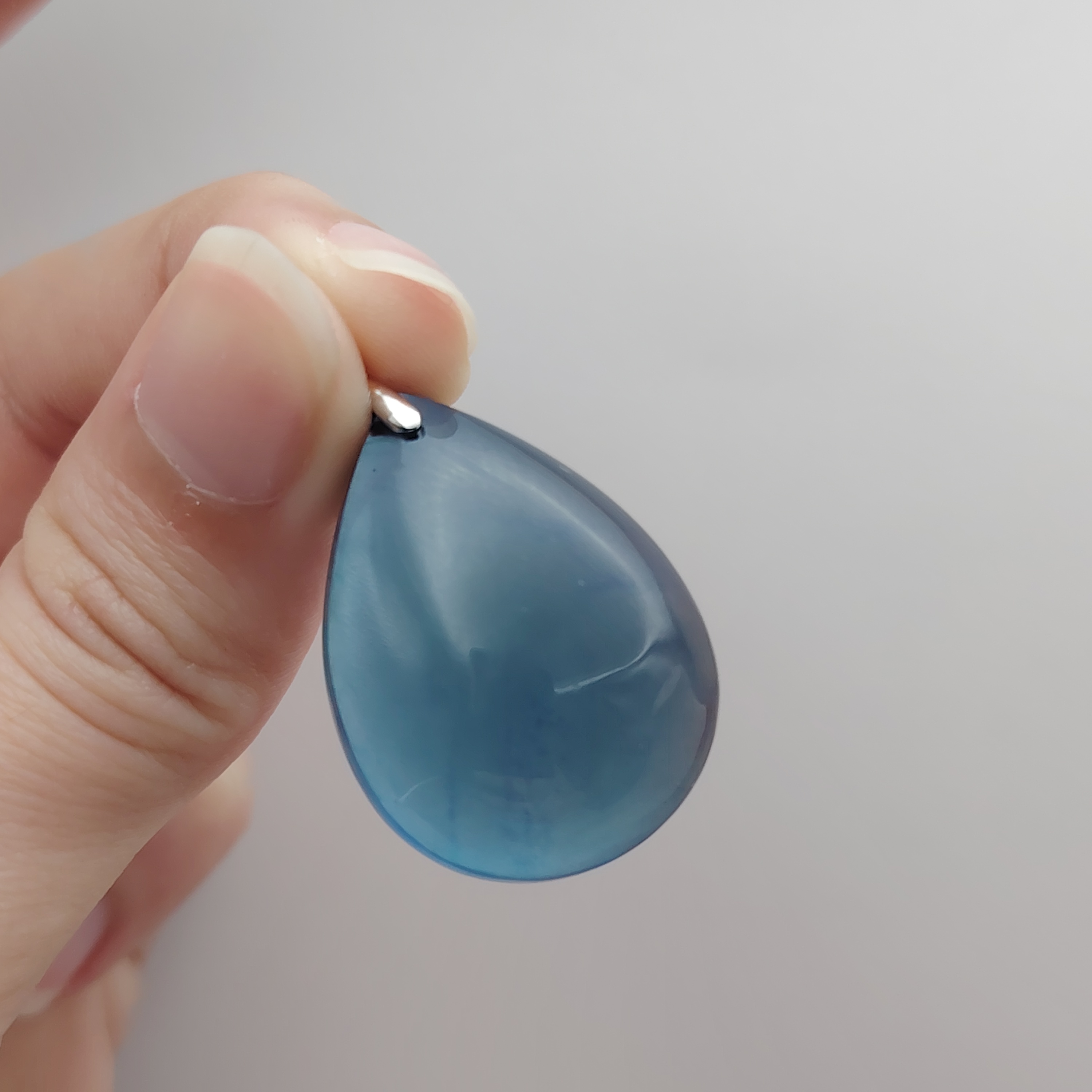 Superior Devil Aquamarine Water Drop Pendant