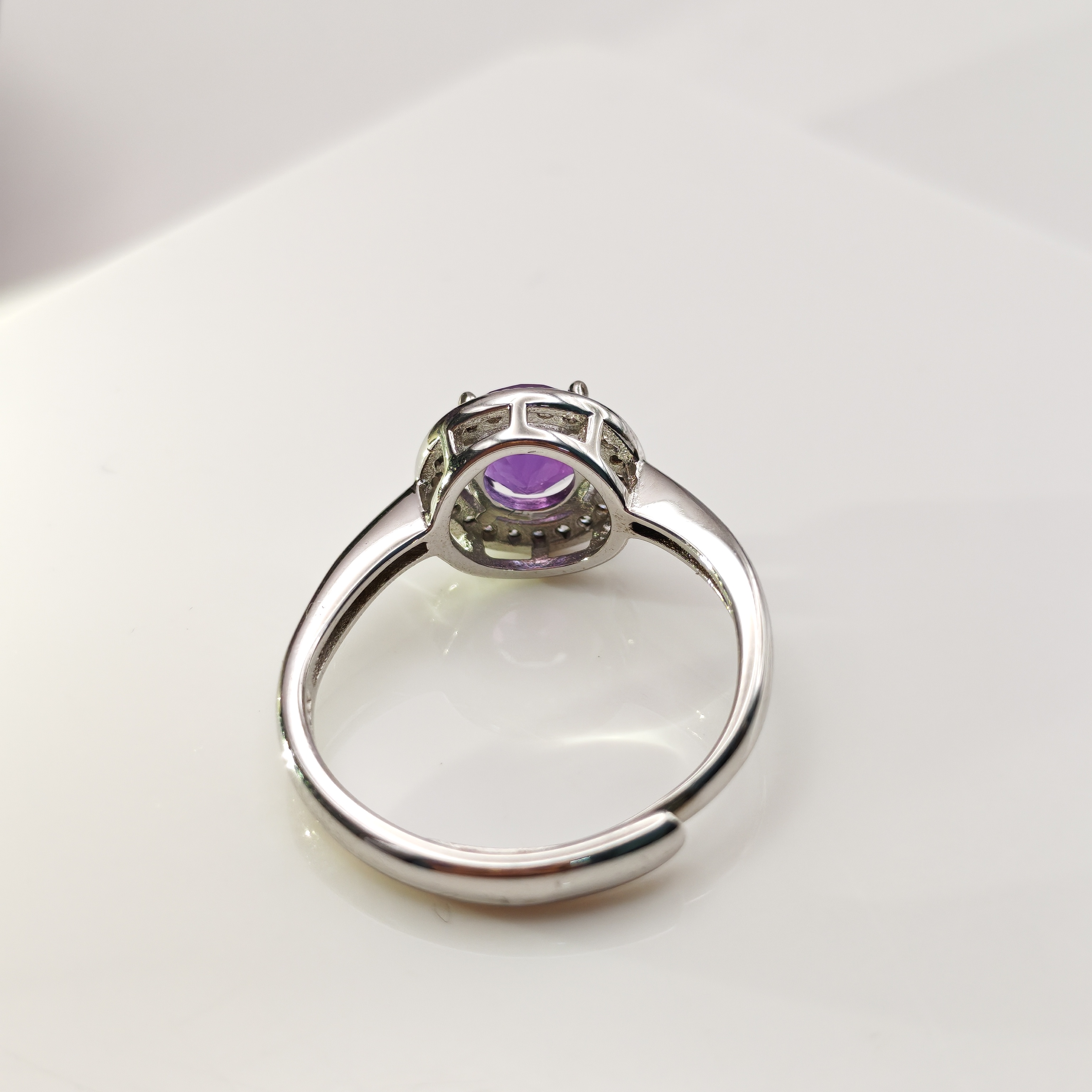 Amethyst Ring Free Size