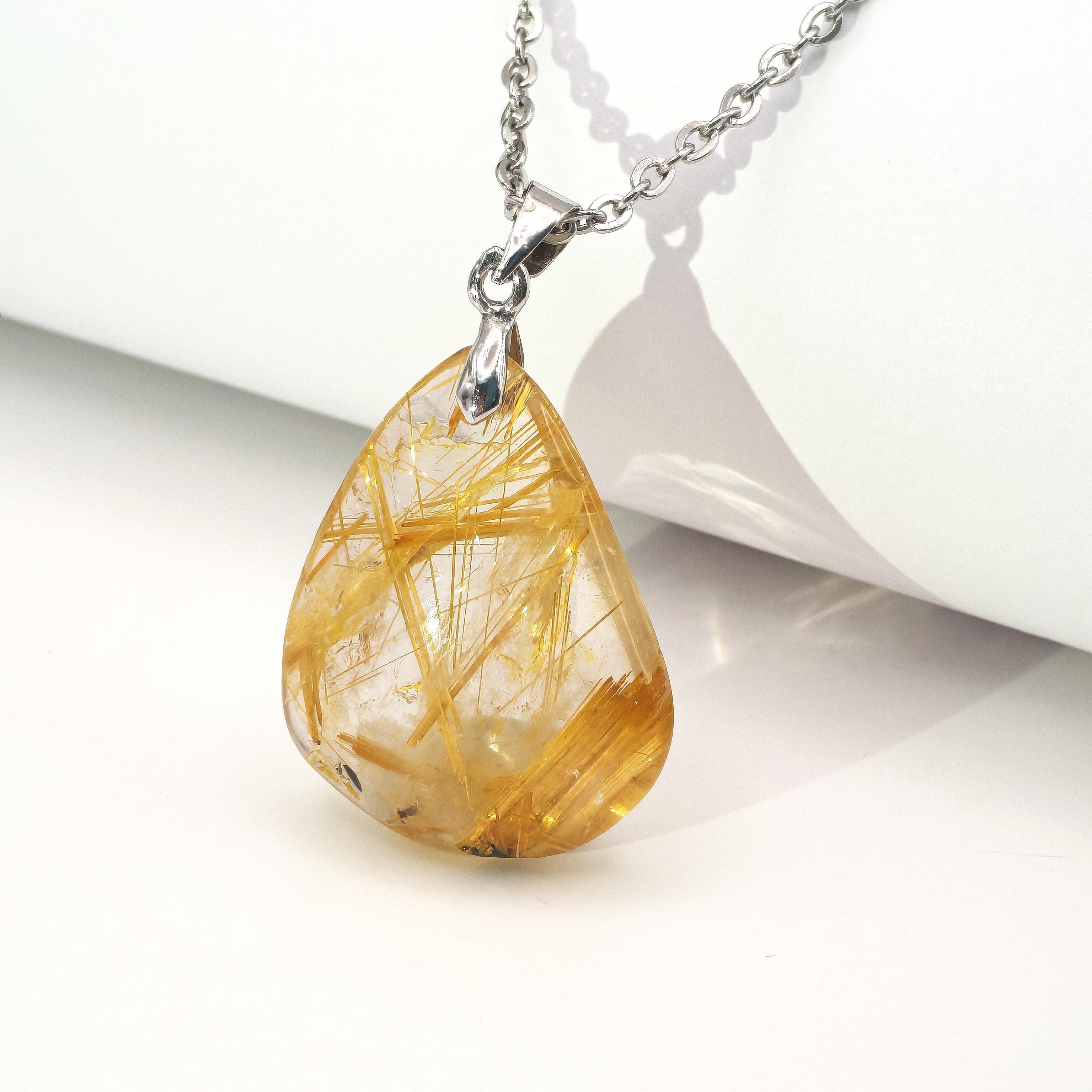 Golden Rutilated Pendant