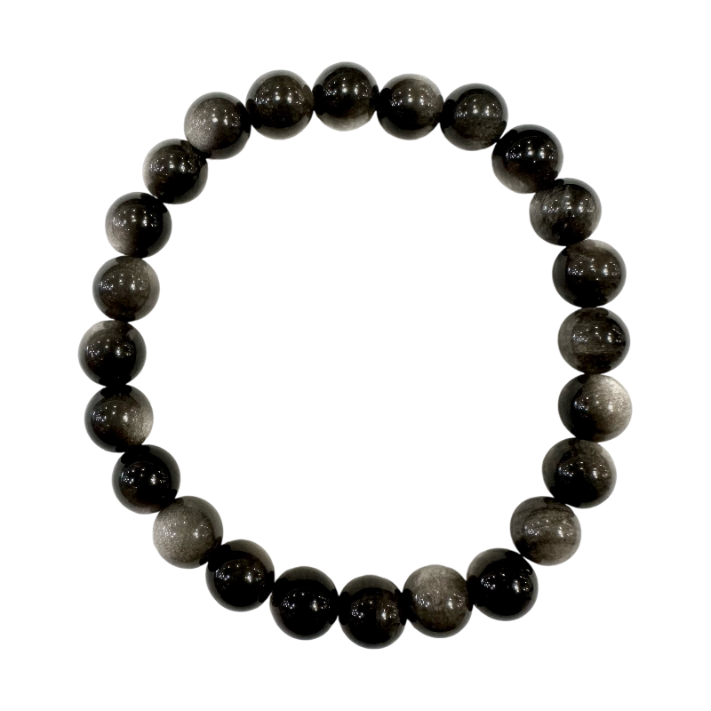 Silver Obsidian Bracelet