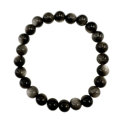 Silver Obsidian Bracelet