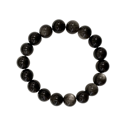 Silver Obsidian Bracelet