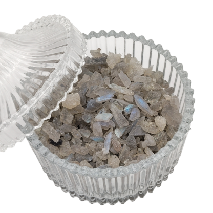 Crystal Canister + Labradorite Chip