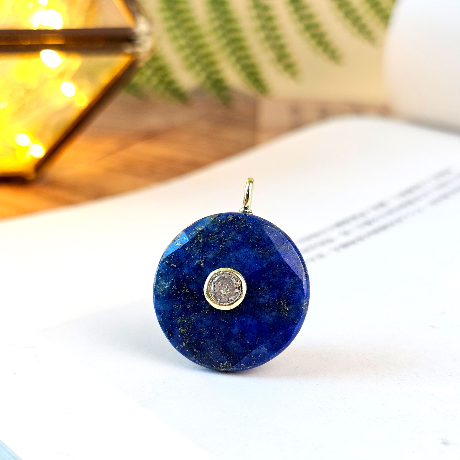 Mix Crystal Peace Buckle Pendant