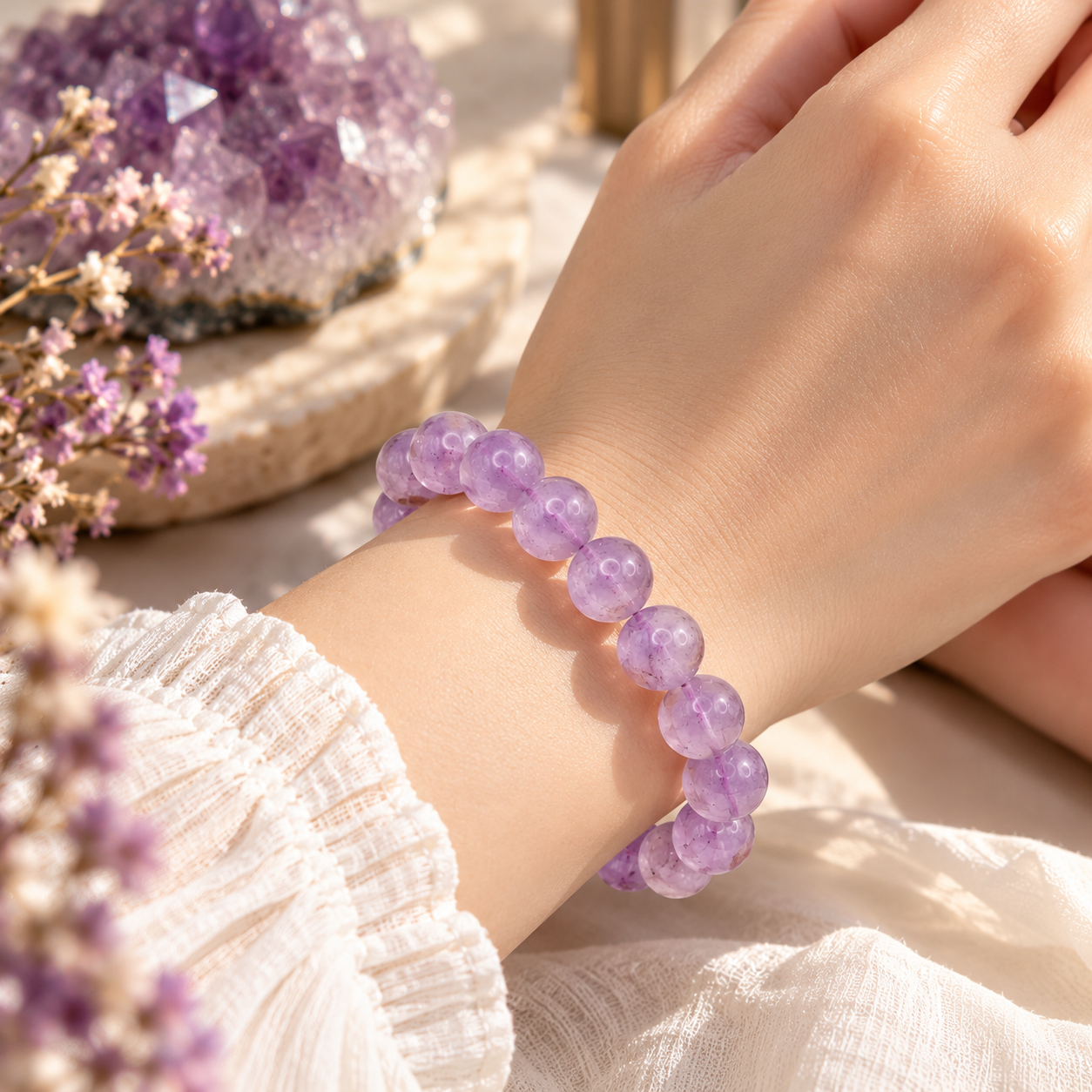 Lavender Amethyst Bracelet