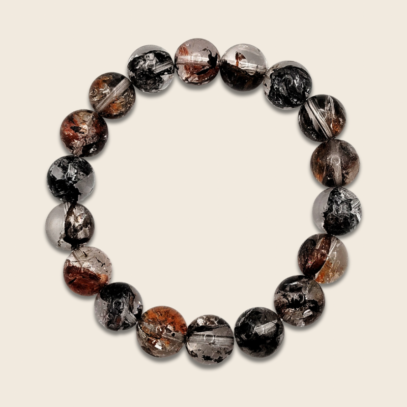 High Grade Brazil Herkimer Hematoid Bracelet
