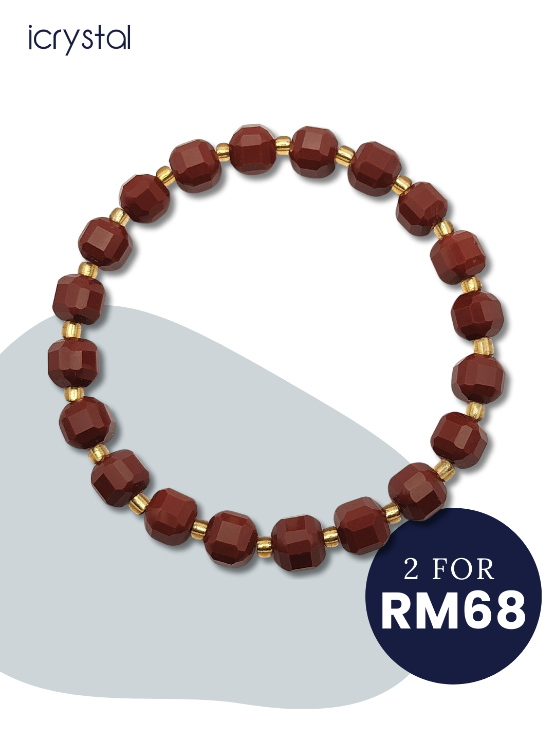 Red Jasper Cube Bracelet